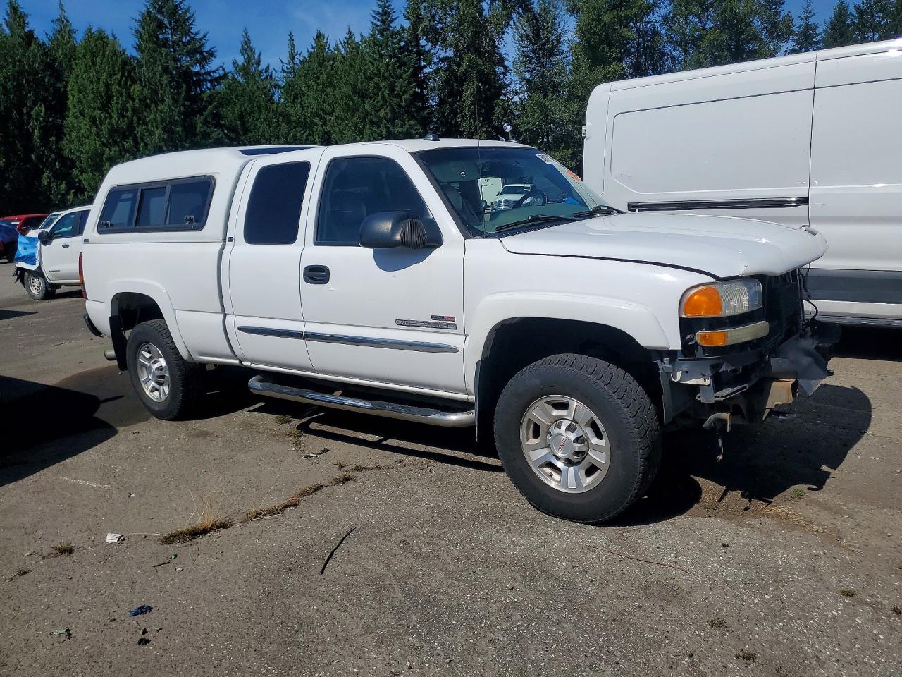 2005 Gmc Sierra K2500 Heavy Duty White vin: 1GTHK29285E199208