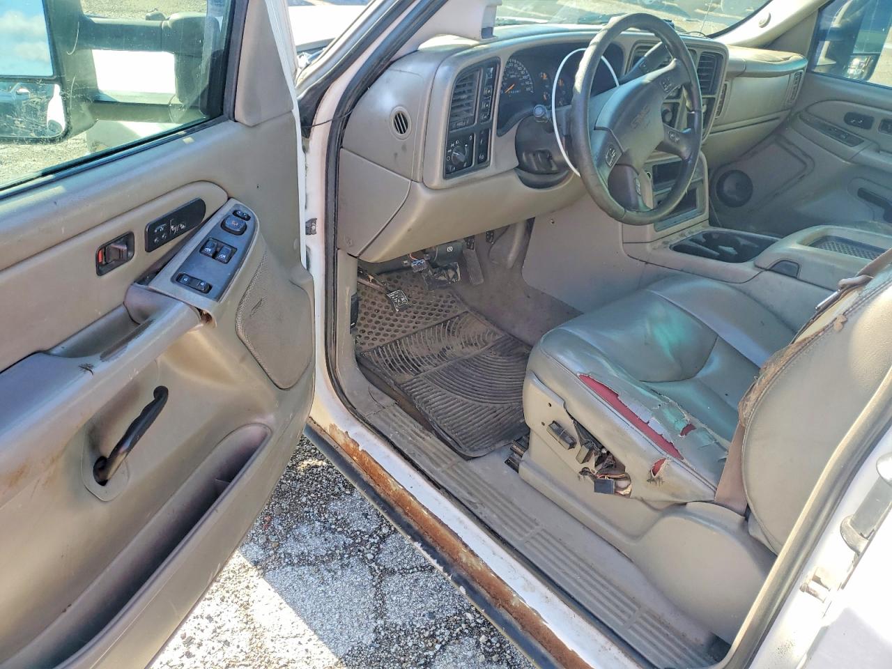 2006 Gmc Sierra K2500 Heavy Duty White vin: 1GTHK29D16E181748