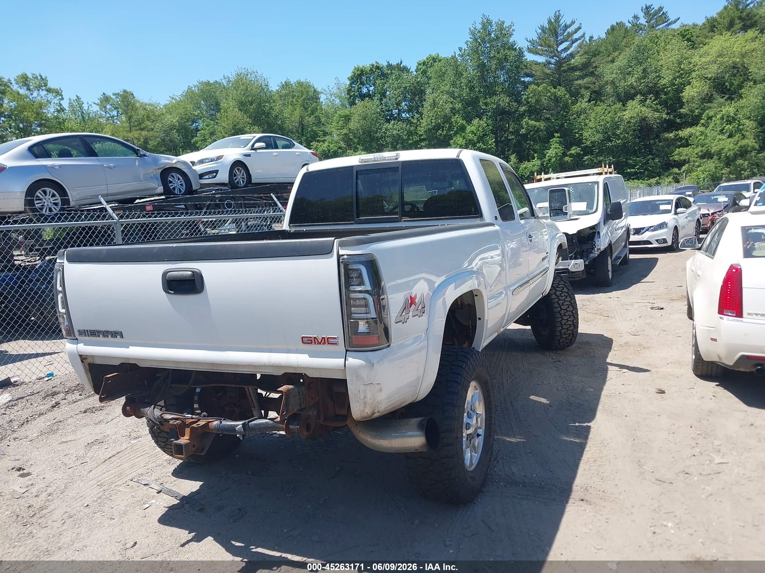 2006 Gmc Sierra 2500hd Slt Белый vin: 1GTHK29D56E160739