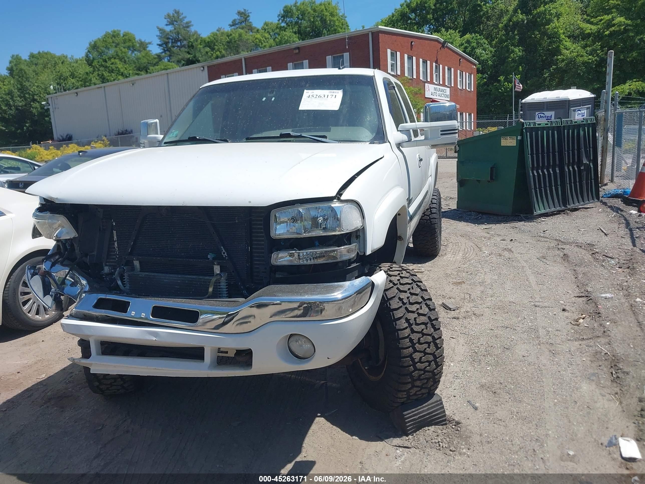 2006 Gmc Sierra 2500hd Slt Белый vin: 1GTHK29D56E160739
