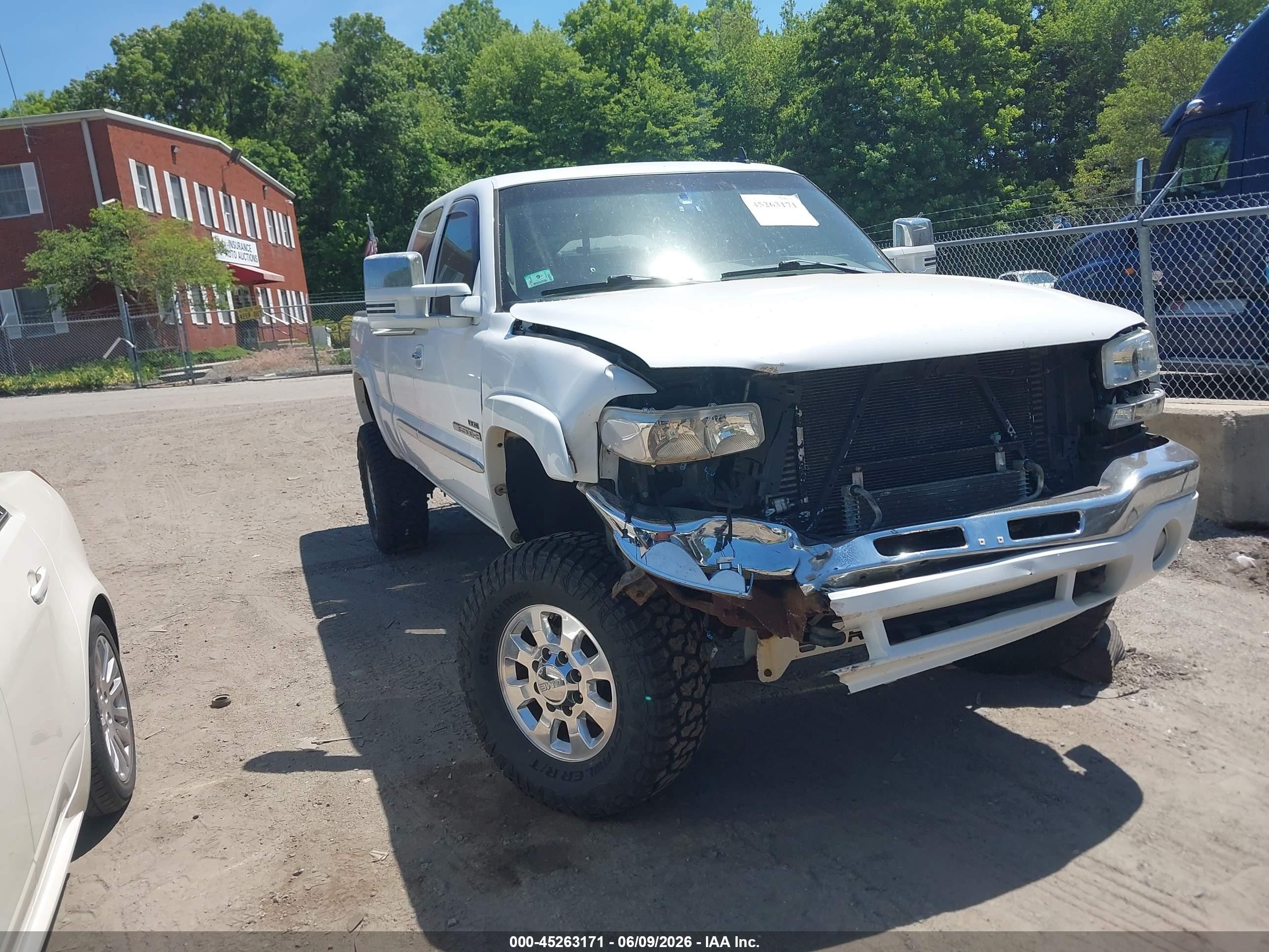 2006 Gmc Sierra 2500hd Slt Белый vin: 1GTHK29D56E160739