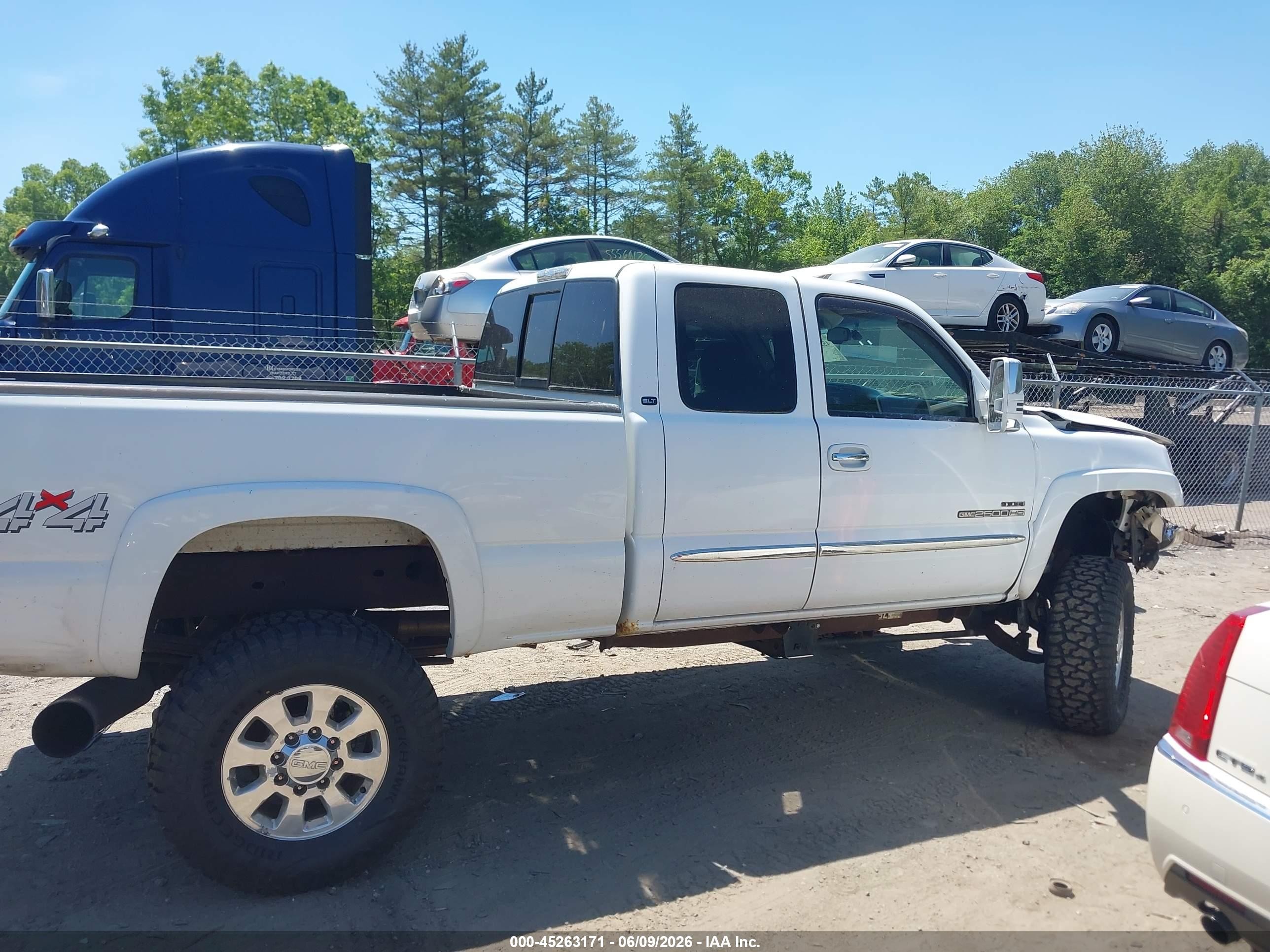 2006 Gmc Sierra 2500hd Slt Белый vin: 1GTHK29D56E160739