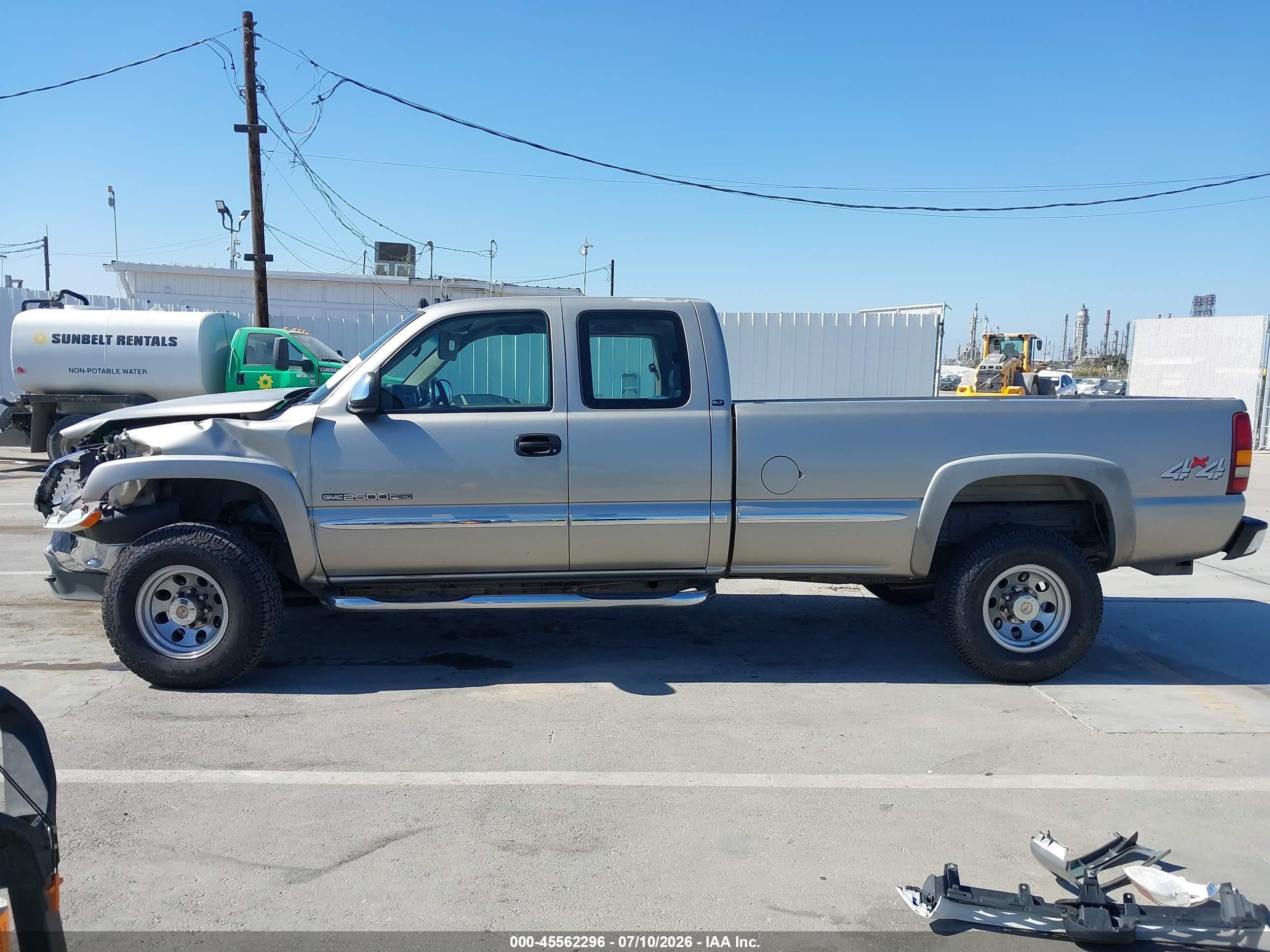 2001 Gmc Sierra 2500hd Sle Pewter vin: 1GTHK29G11E332199