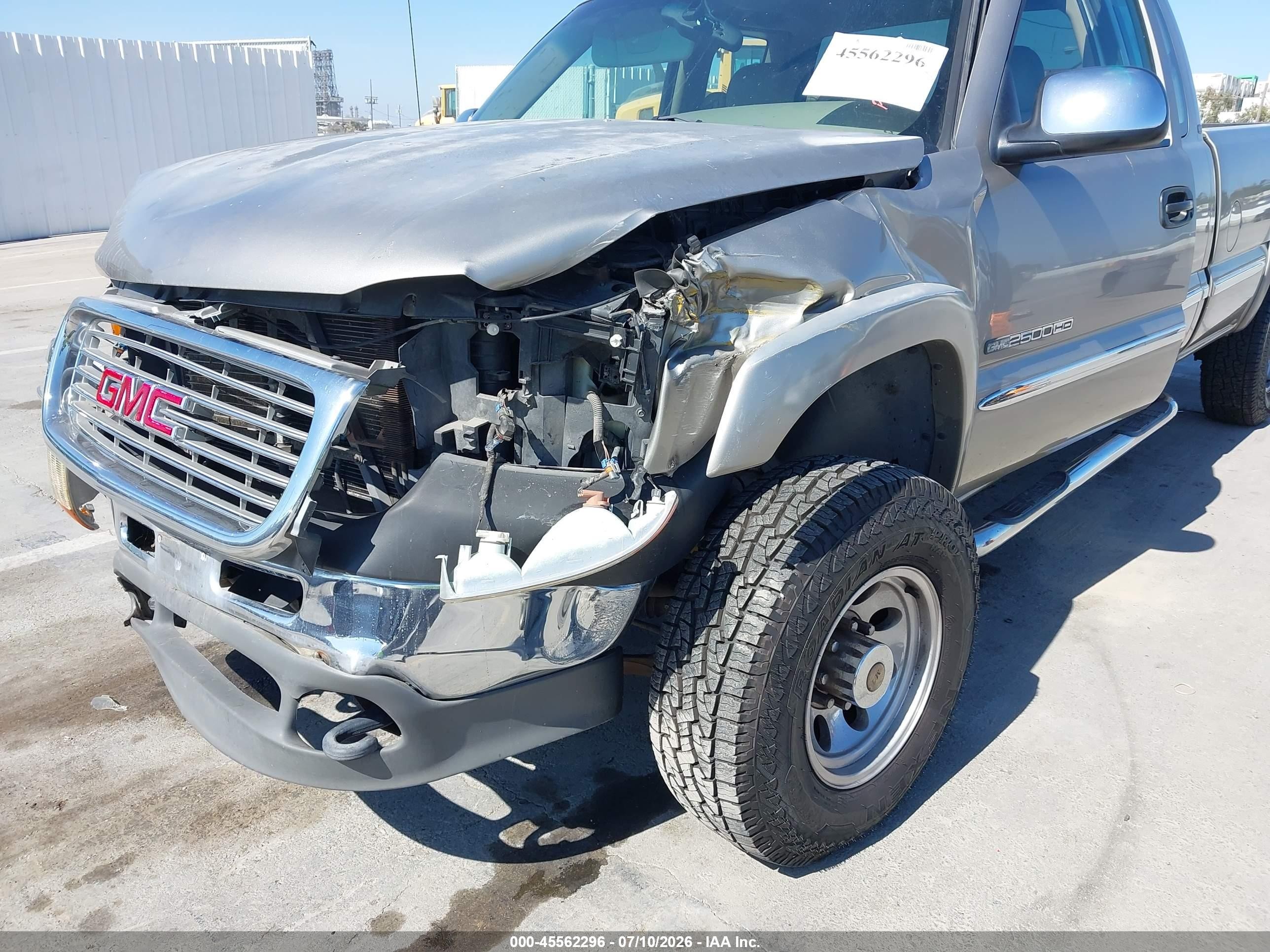 2001 Gmc Sierra 2500hd Sle Pewter vin: 1GTHK29G11E332199