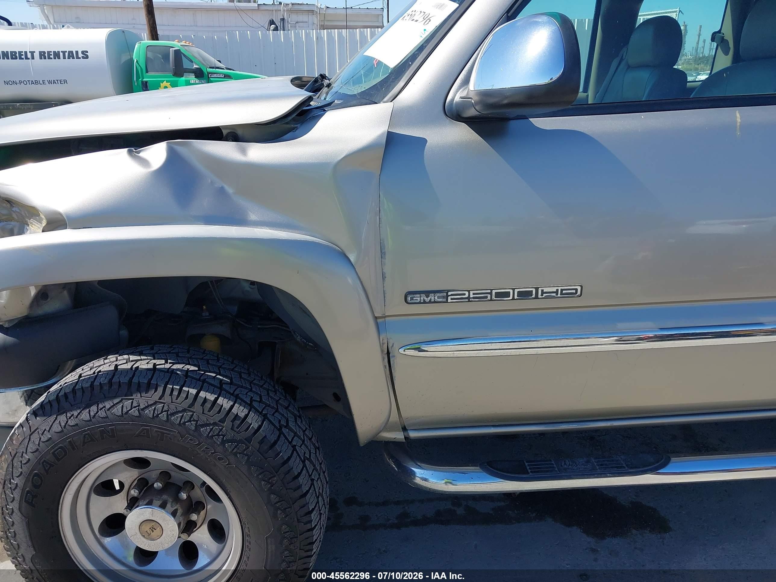 2001 Gmc Sierra 2500hd Sle Pewter vin: 1GTHK29G11E332199