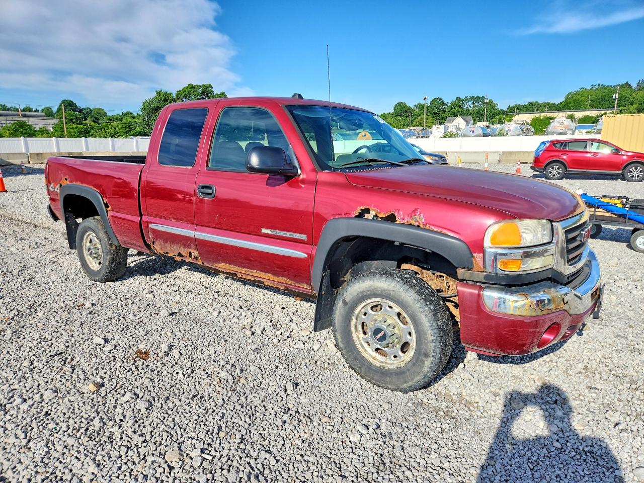 2005 Gmc Sierra K2500 Heavy Duty Burgundy vin: 1GTHK29U05E343948