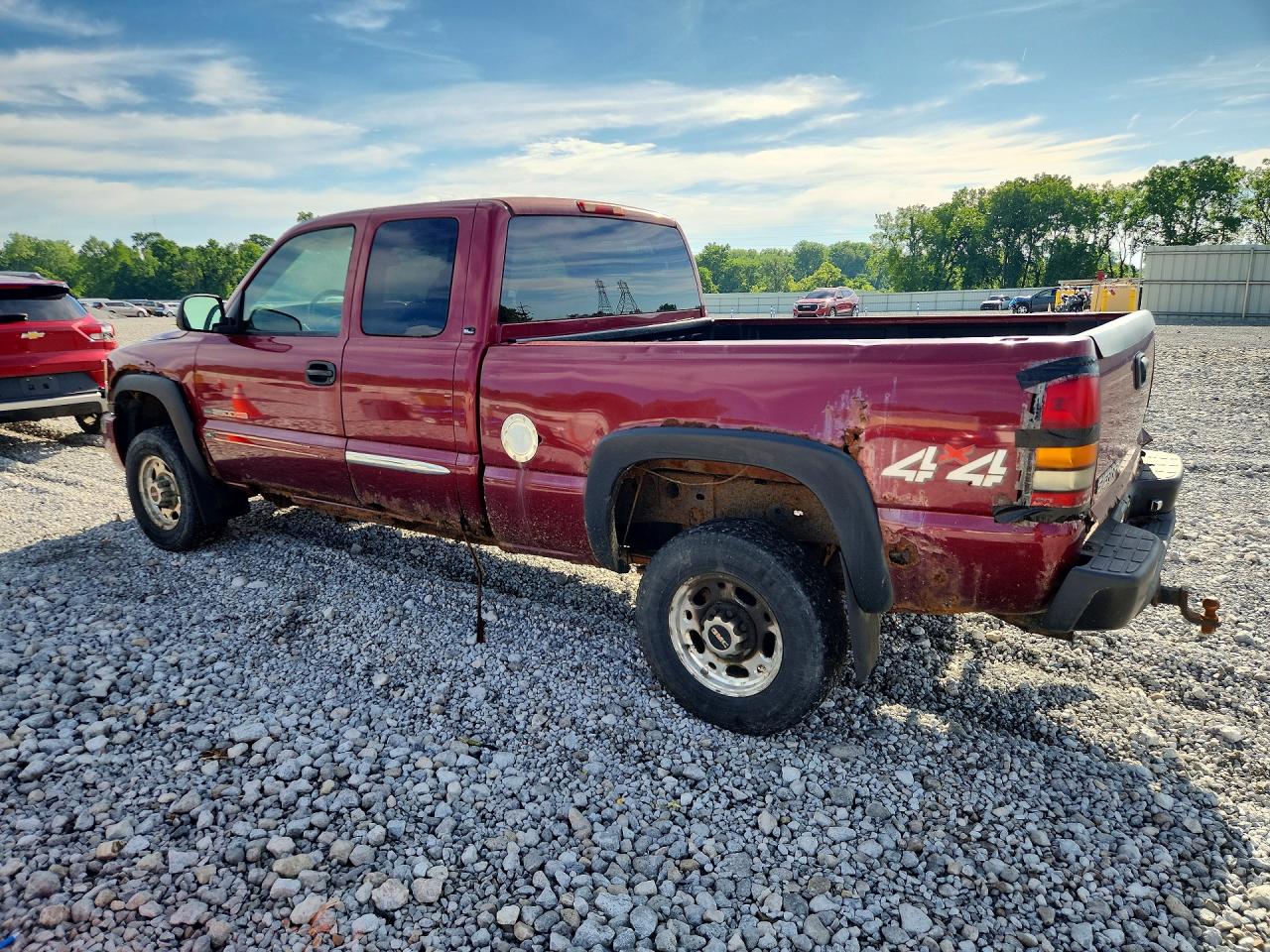 2005 Gmc Sierra K2500 Heavy Duty Burgundy vin: 1GTHK29U05E343948