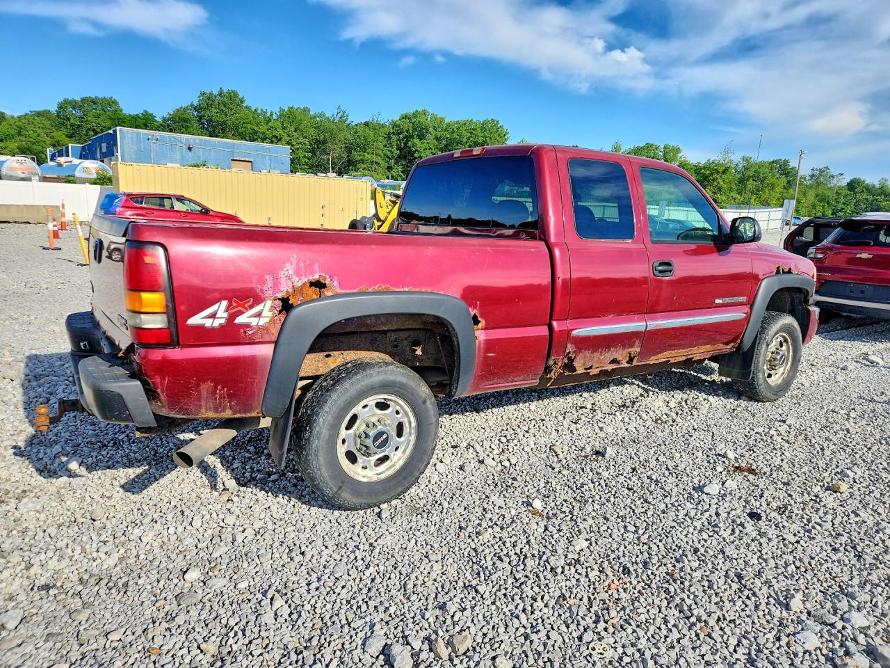 2005 Gmc Sierra K2500 Heavy Duty Burgundy vin: 1GTHK29U05E343948