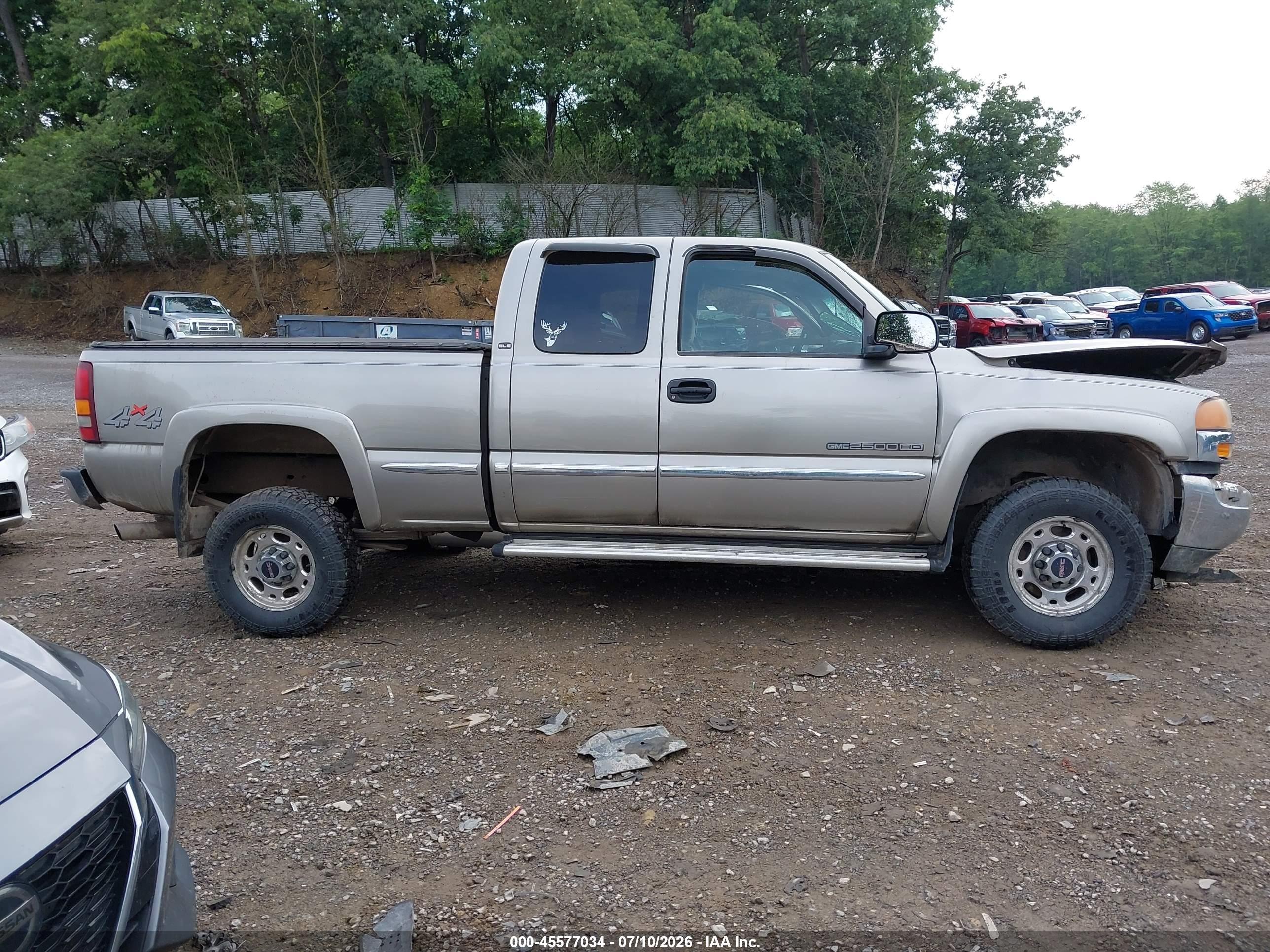 2002 Gmc Sierra 2500hd Sle Beige vin: 1GTHK29U12E146752