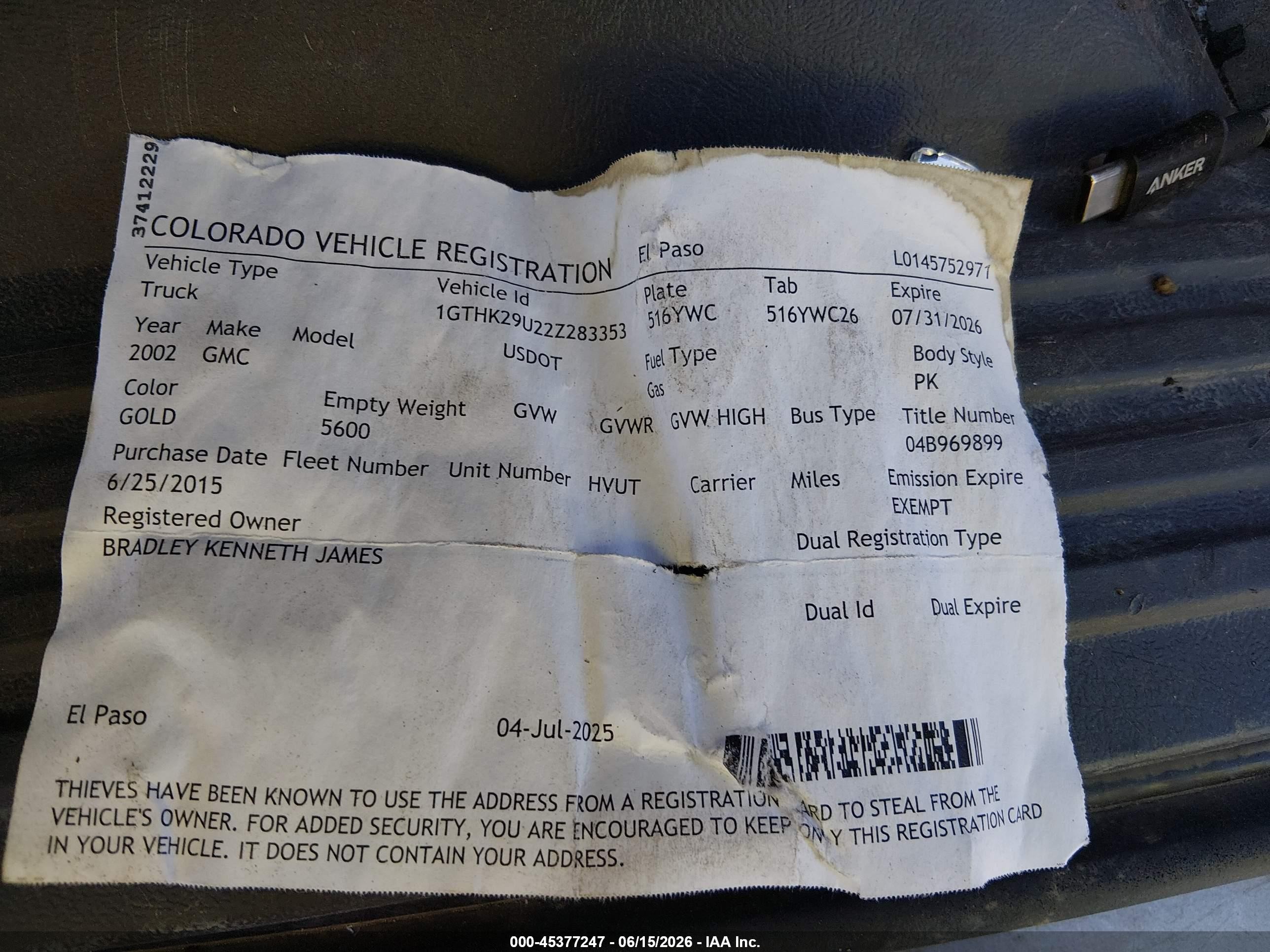 2002 Gmc Sierra 2500hd Sle Champagne vin: 1GTHK29U22Z283353