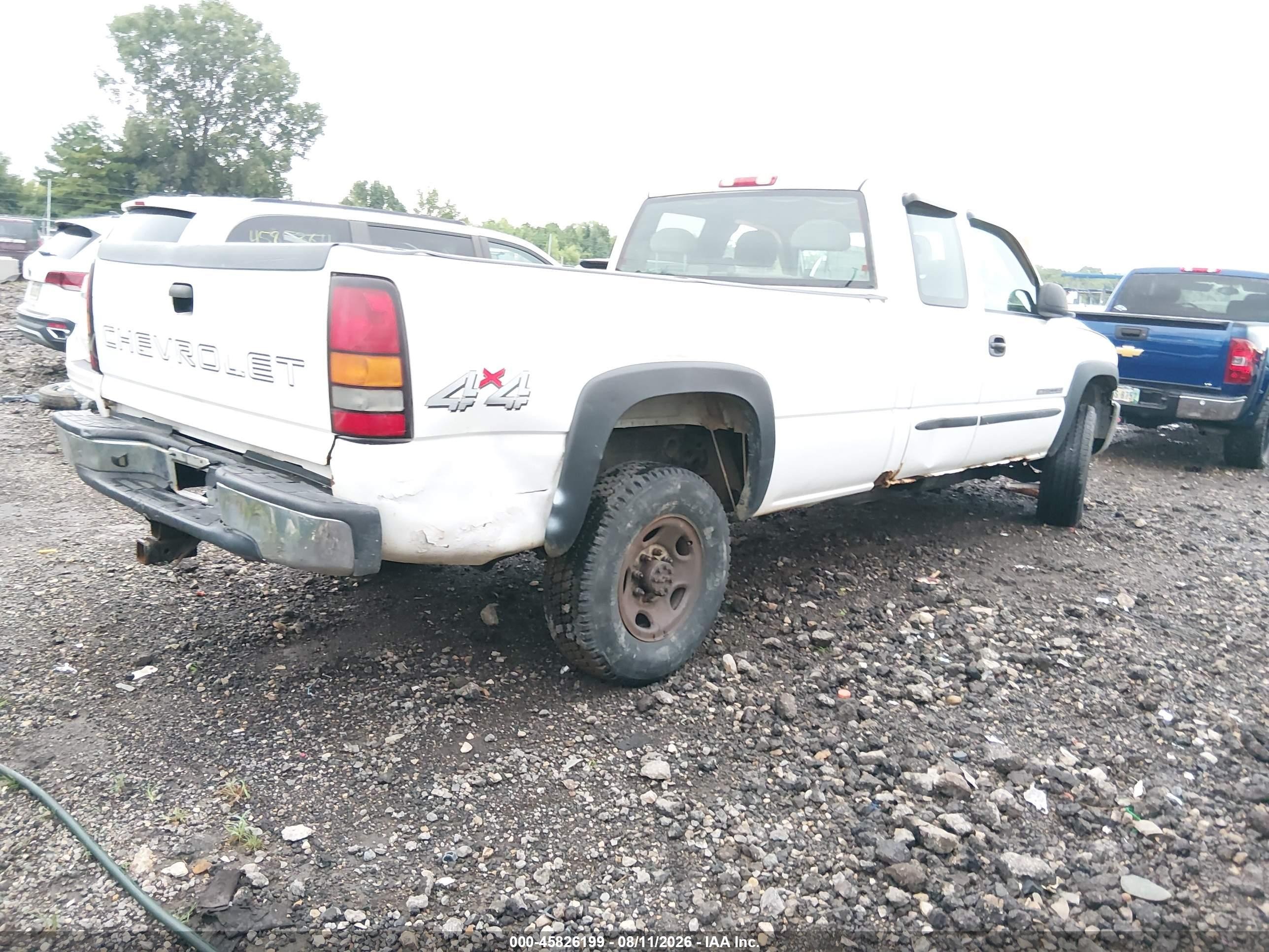 2006 Gmc Sierra 2500hd Sl White vin: 1GTHK29U26E200954