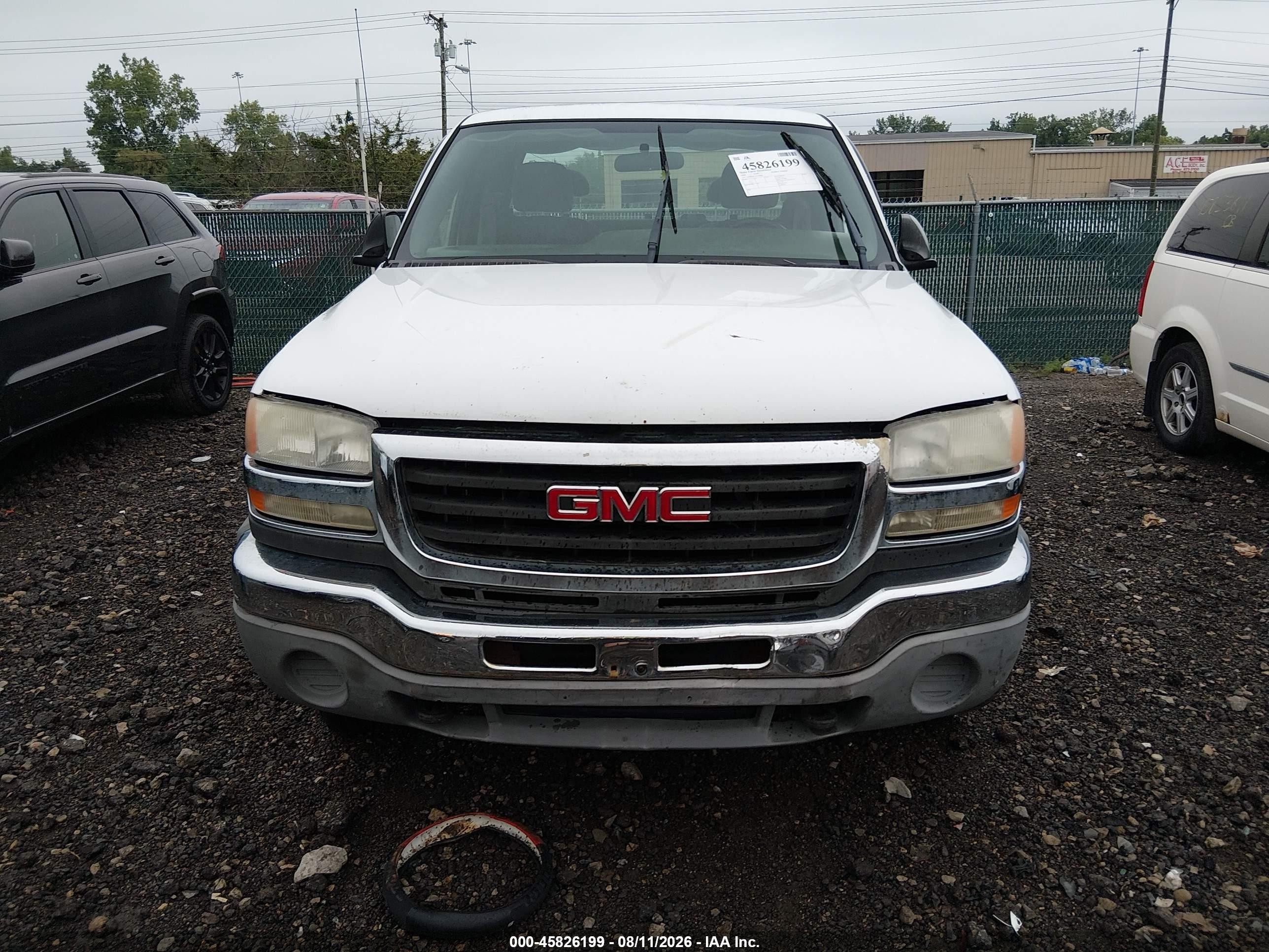 2006 Gmc Sierra 2500hd Sl White vin: 1GTHK29U26E200954