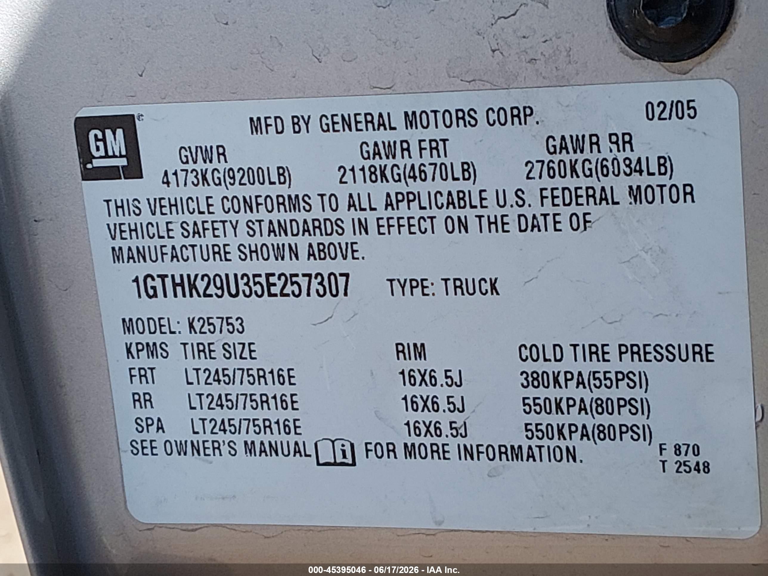 2005 Gmc Sierra 2500hd Sle Silver vin: 1GTHK29U35E257307