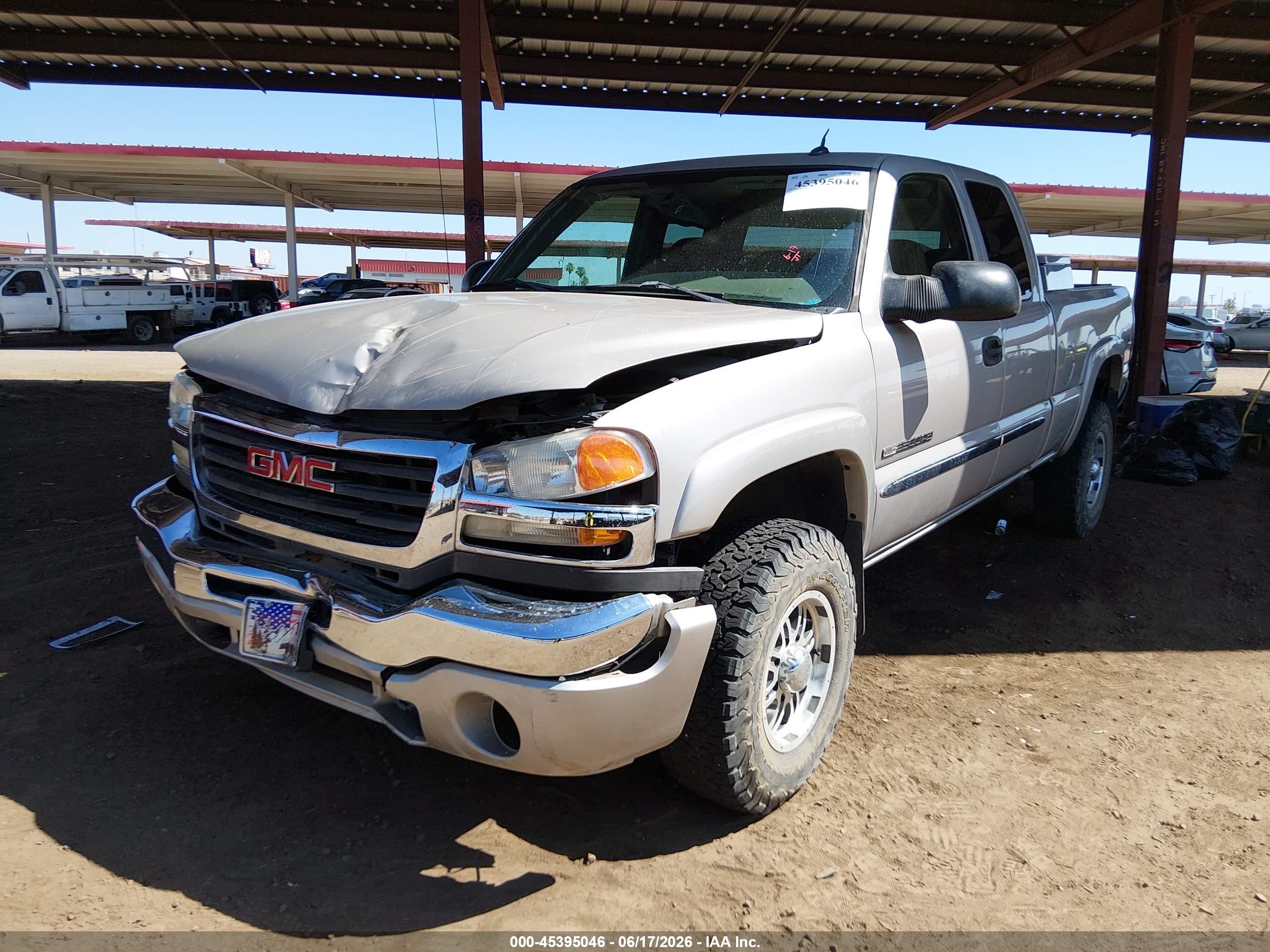 2005 Gmc Sierra 2500hd Sle Silver vin: 1GTHK29U35E257307