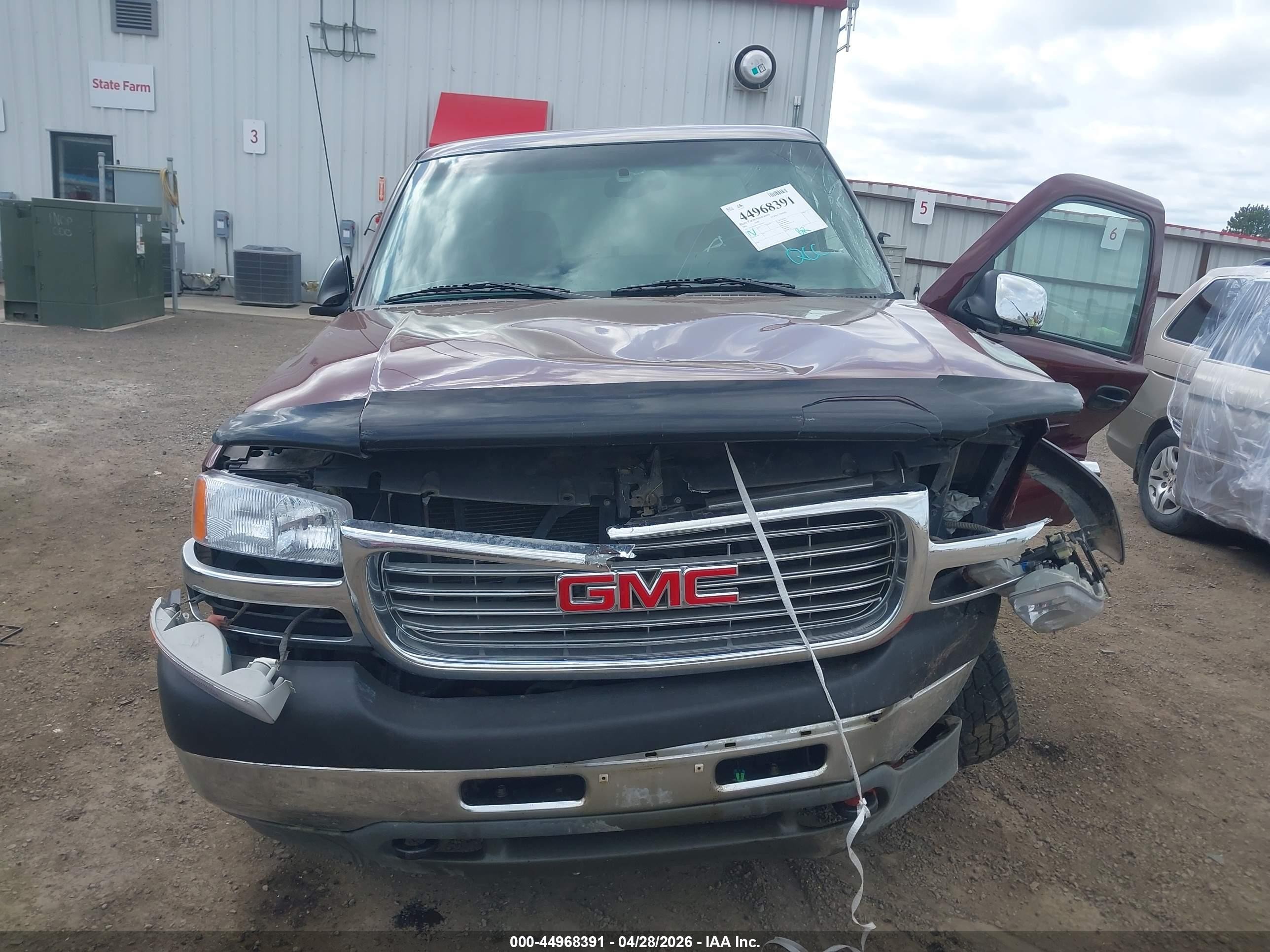 2001 Gmc Sierra 2500hd Sle Burgundy vin: 1GTHK29U41E221457