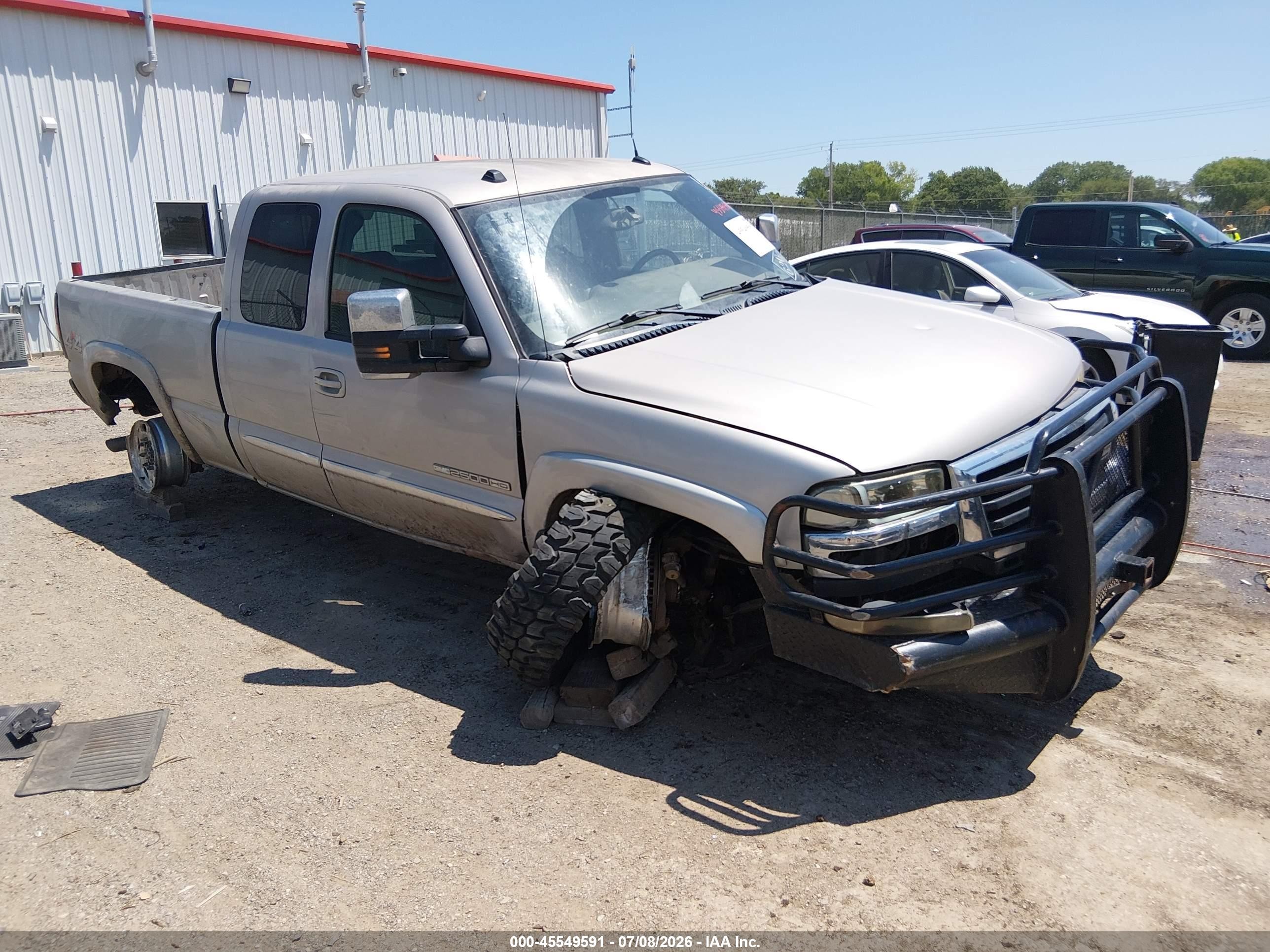 2004 Gmc Sierra 2500hd Slt Silver vin: 1GTHK29U44E228056