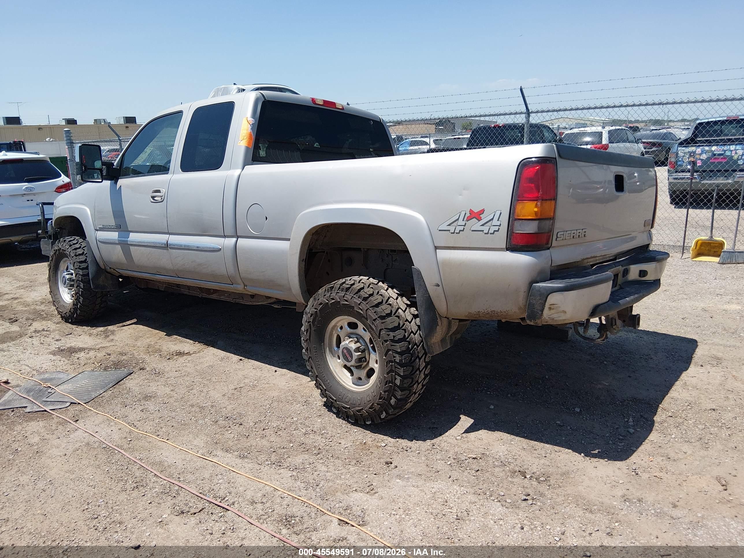 2004 Gmc Sierra 2500hd Slt Silver vin: 1GTHK29U44E228056
