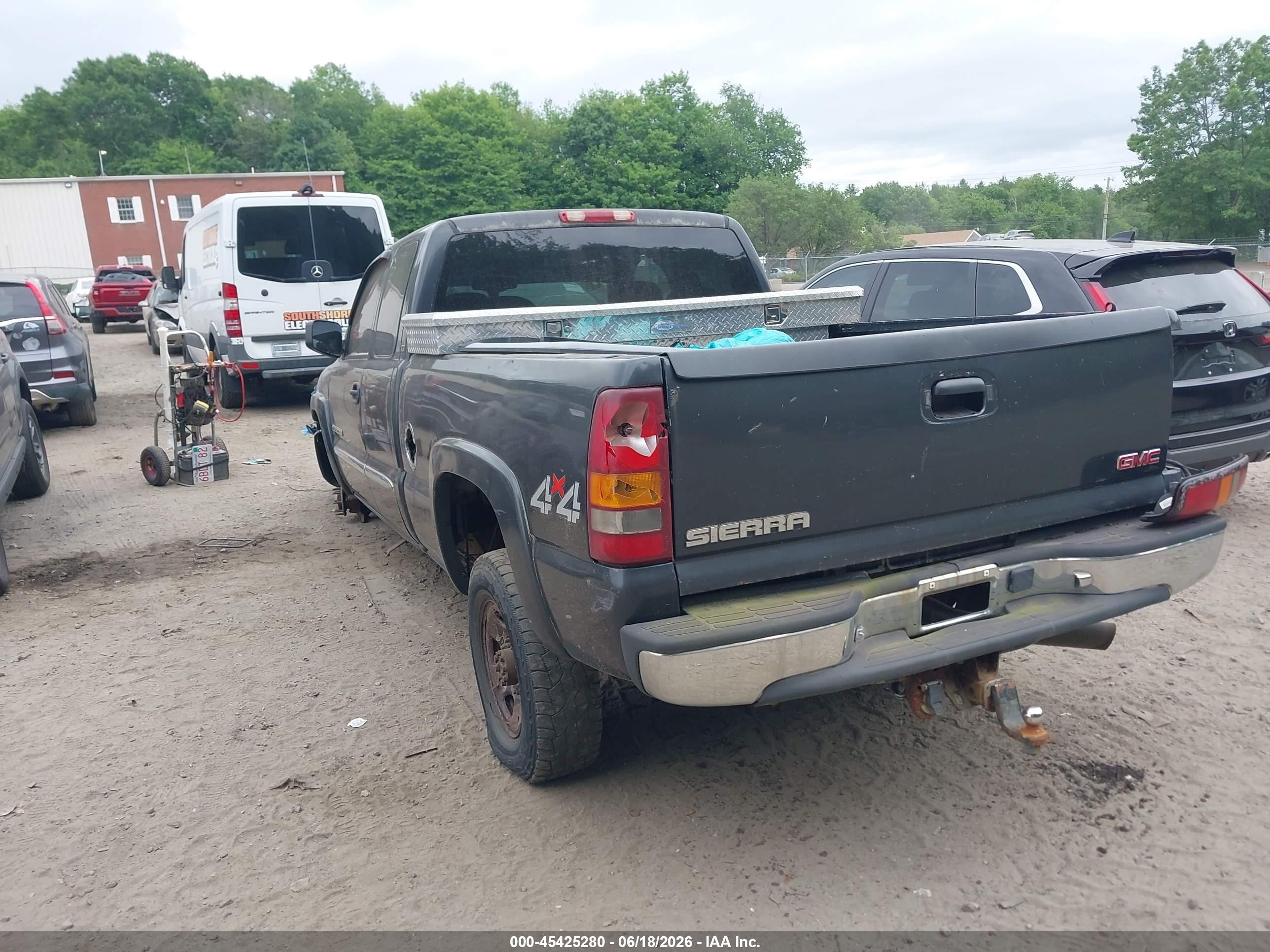 2005 Gmc Sierra 2500hd Sle Black vin: 1GTHK29U45E152520