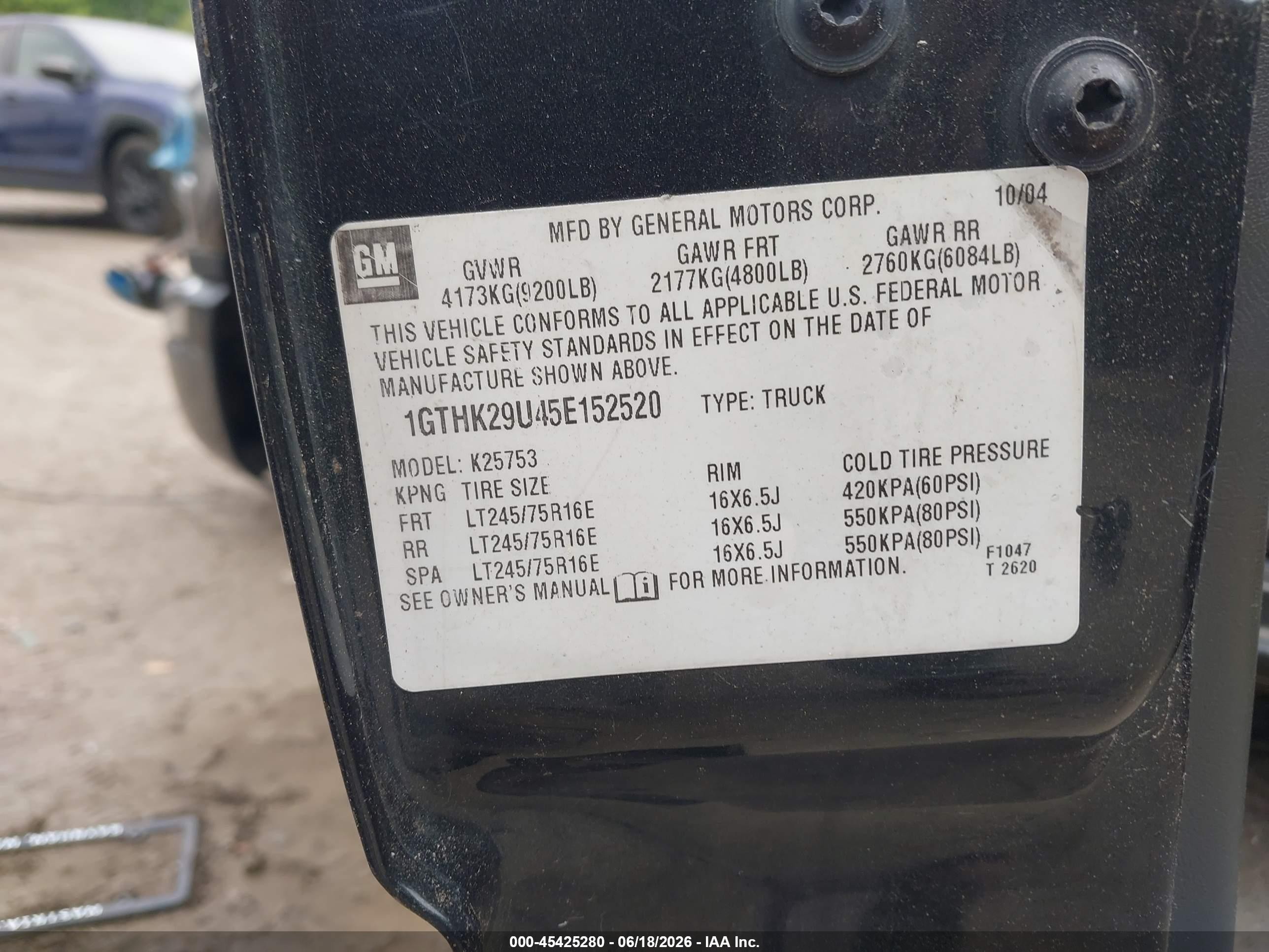2005 Gmc Sierra 2500hd Sle Black vin: 1GTHK29U45E152520