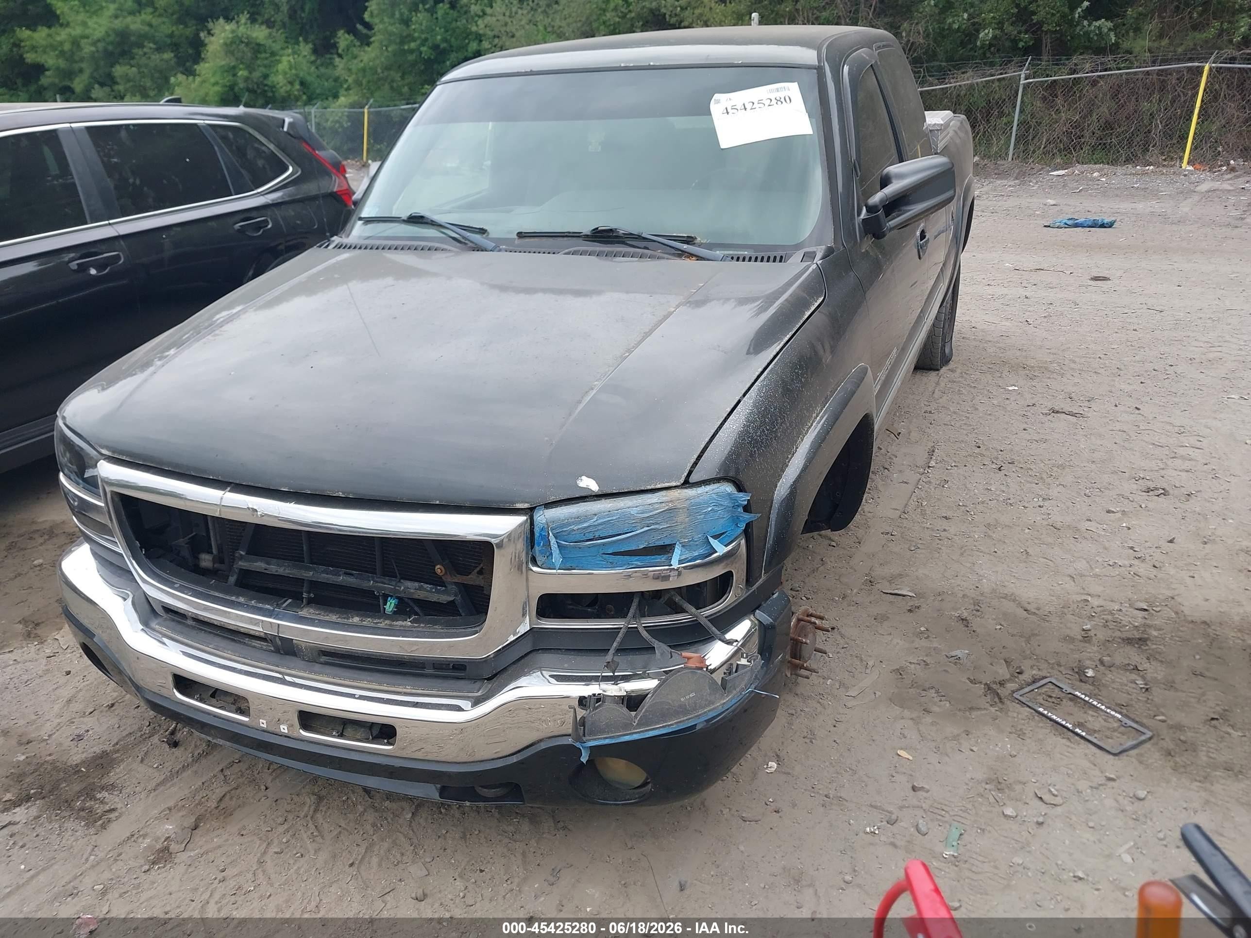 2005 Gmc Sierra 2500hd Sle Black vin: 1GTHK29U45E152520