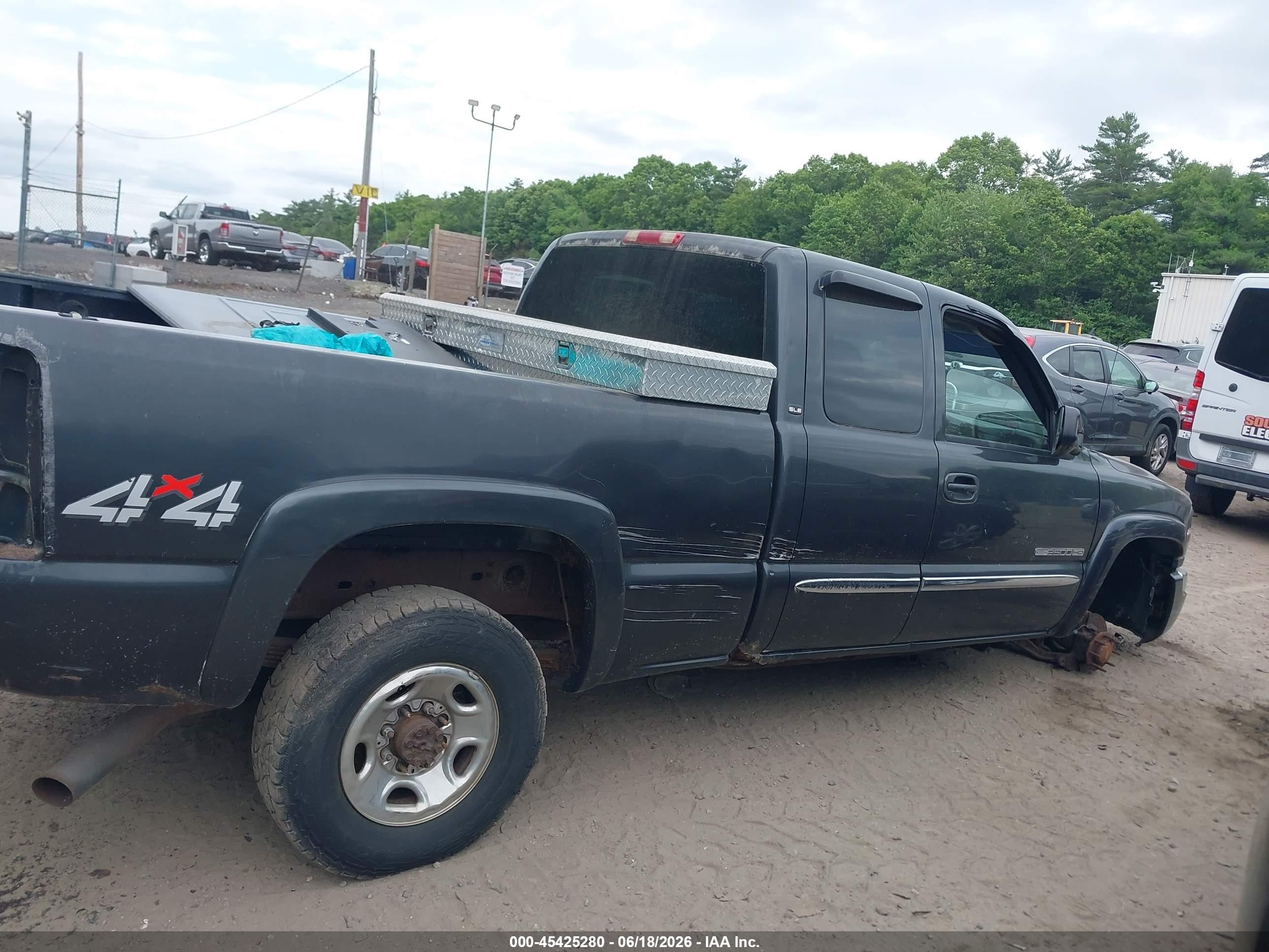 2005 Gmc Sierra 2500hd Sle Black vin: 1GTHK29U45E152520