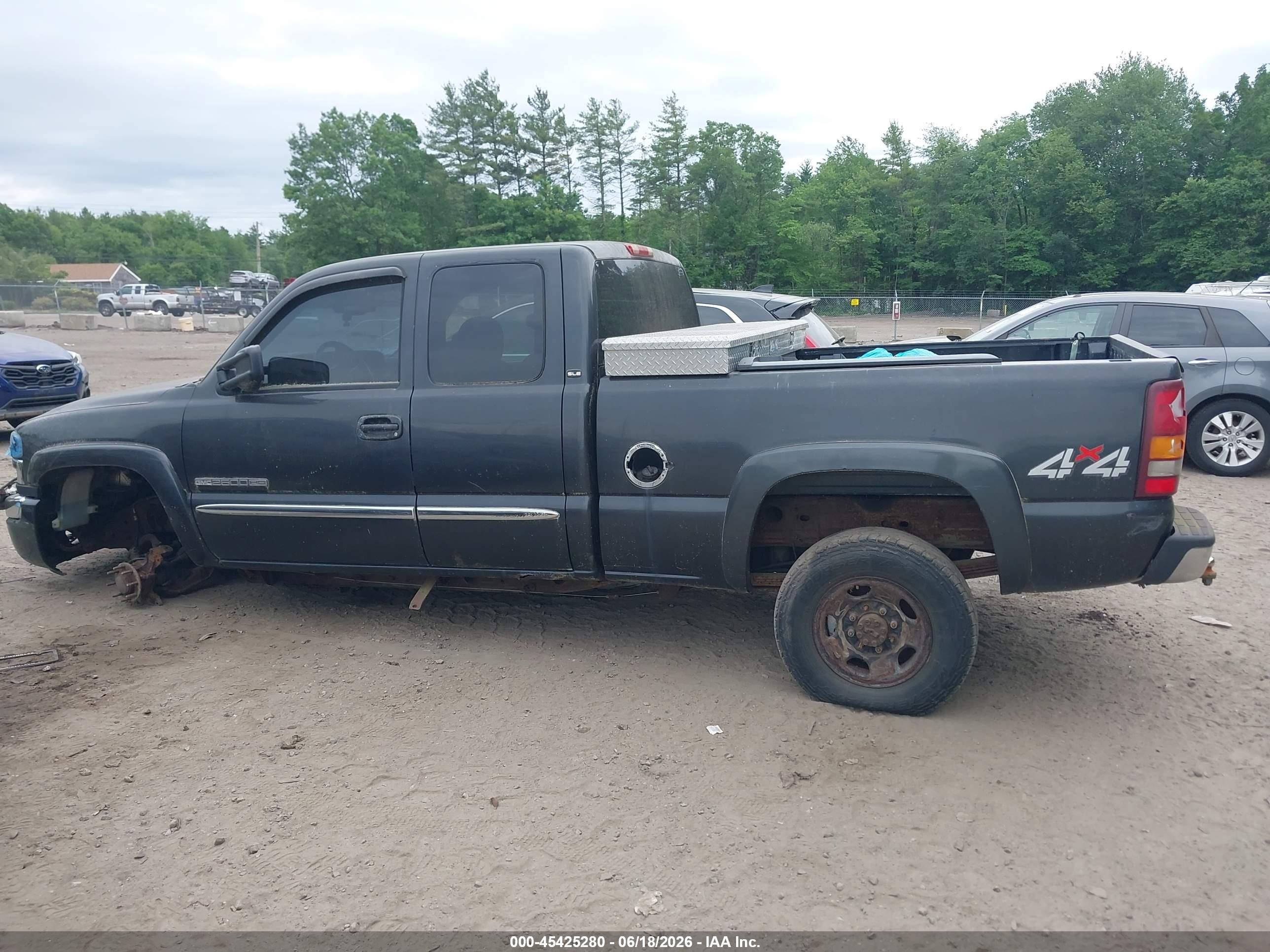 2005 Gmc Sierra 2500hd Sle Black vin: 1GTHK29U45E152520