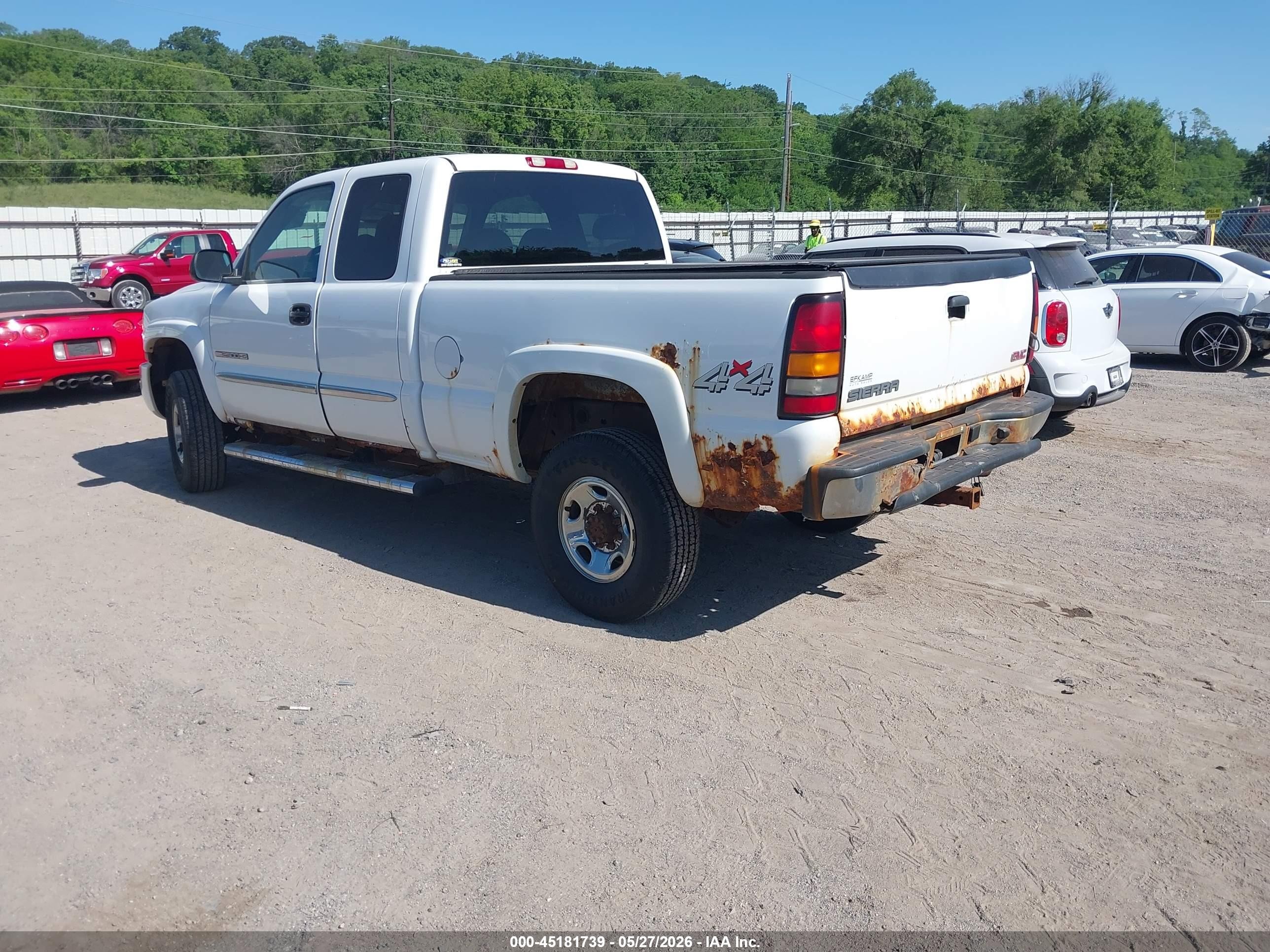2006 Gmc Sierra 2500hd Sle1 White vin: 1GTHK29U46E170954