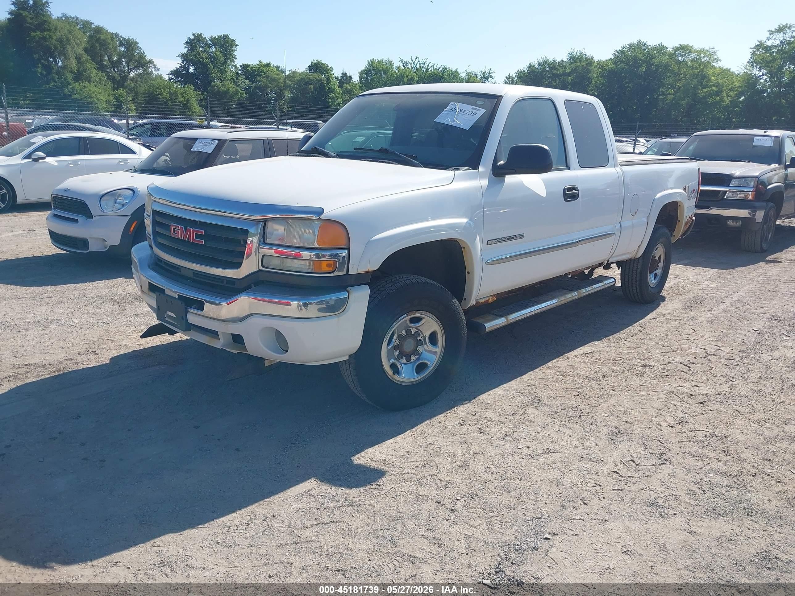 2006 Gmc Sierra 2500hd Sle1 White vin: 1GTHK29U46E170954