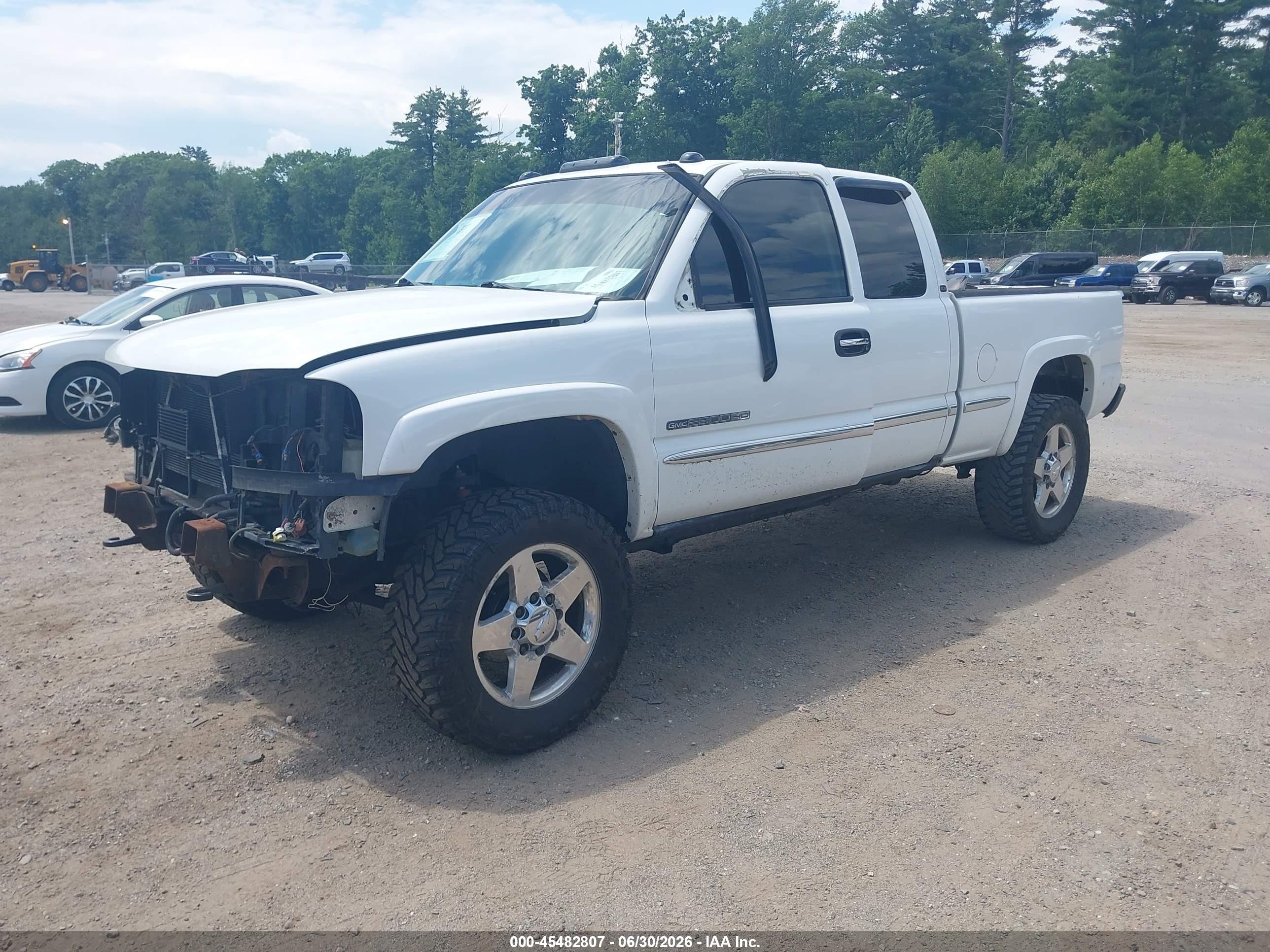 2001 Gmc Sierra 2500hd Sle White vin: 1GTHK29U71Z310044