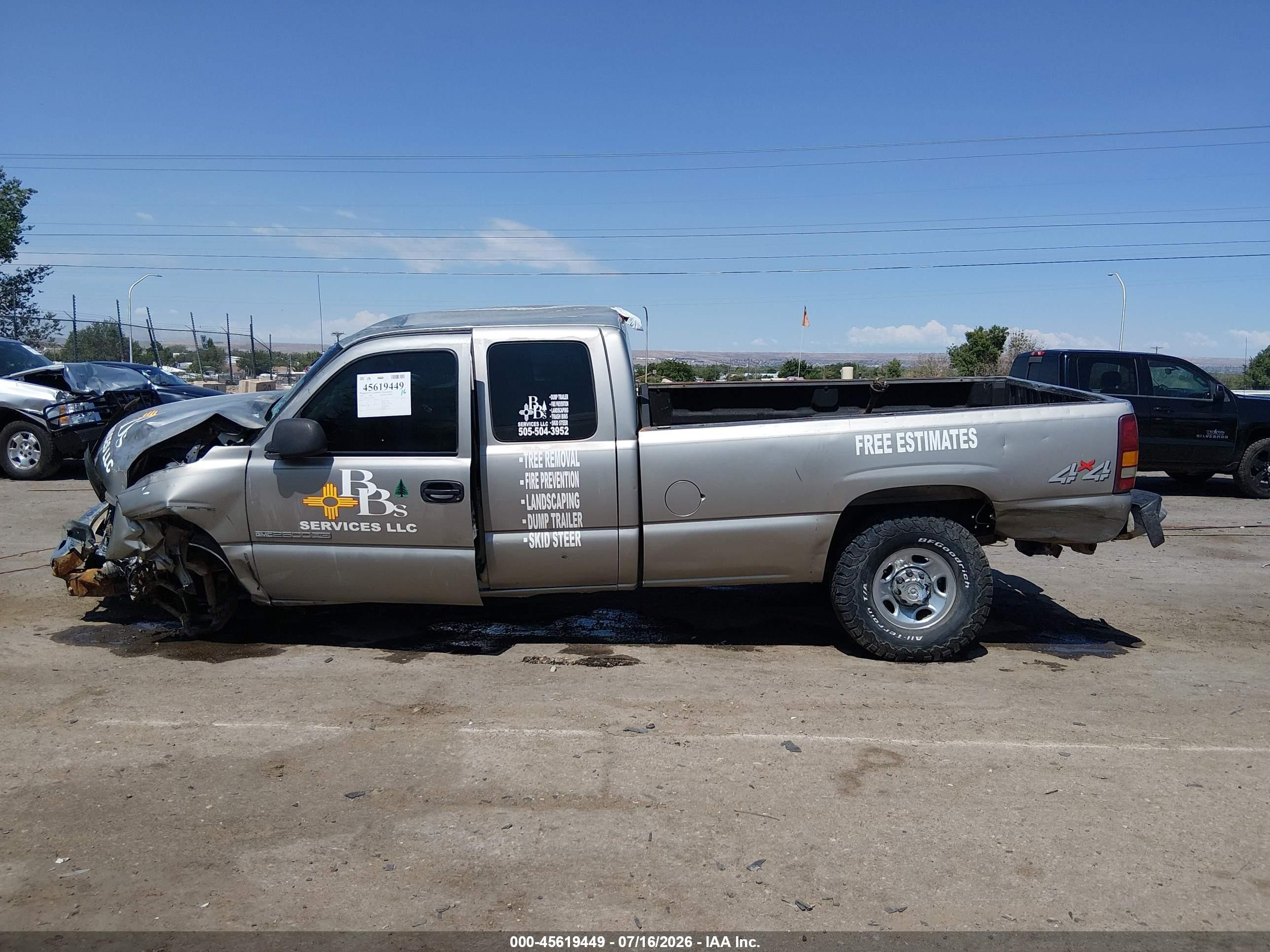 2002 Gmc Sierra 2500hd Standard Золотой vin: 1GTHK29U72E220689