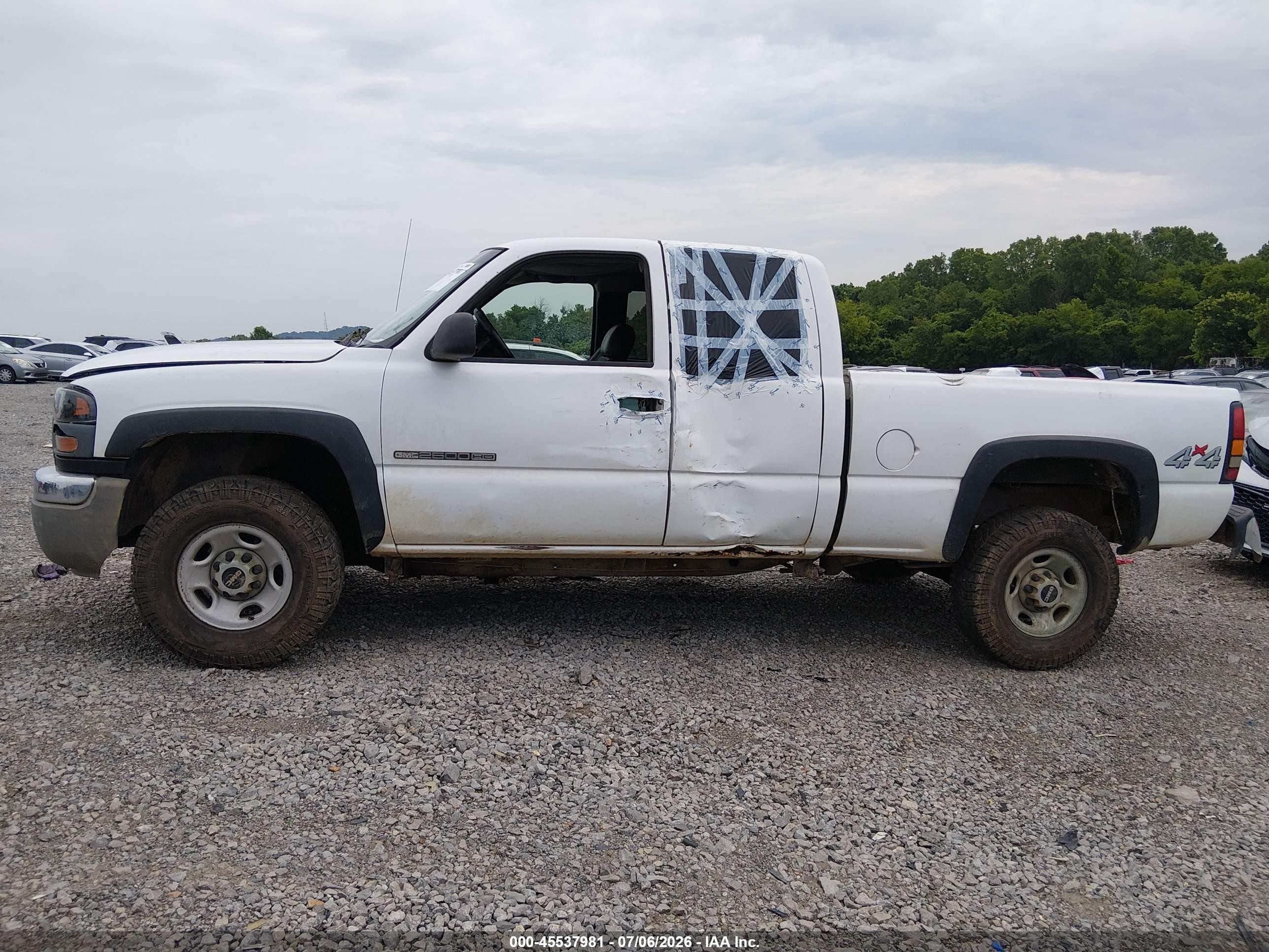 2005 Gmc Sierra 2500hd Work Truck White vin: 1GTHK29U85E316125