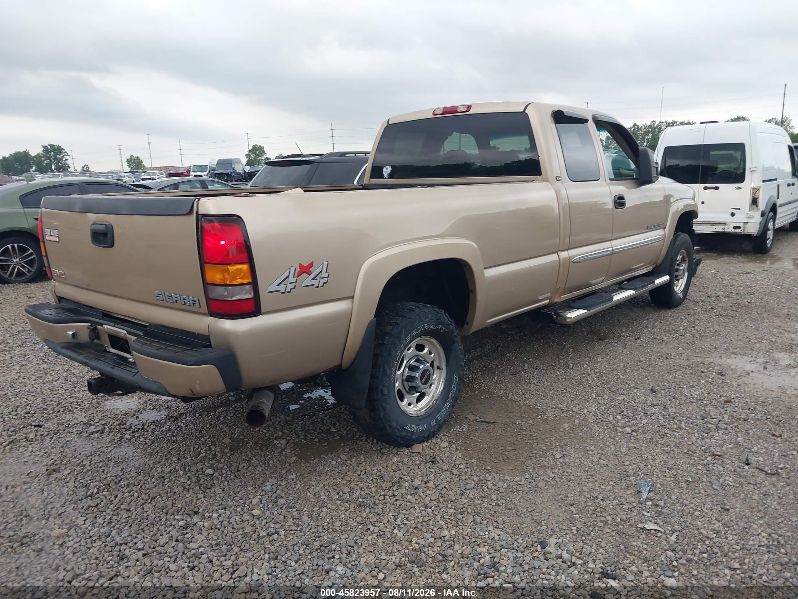 2004 Gmc Sierra 2500hd Sle Gold vin: 1GTHK29U94E172390