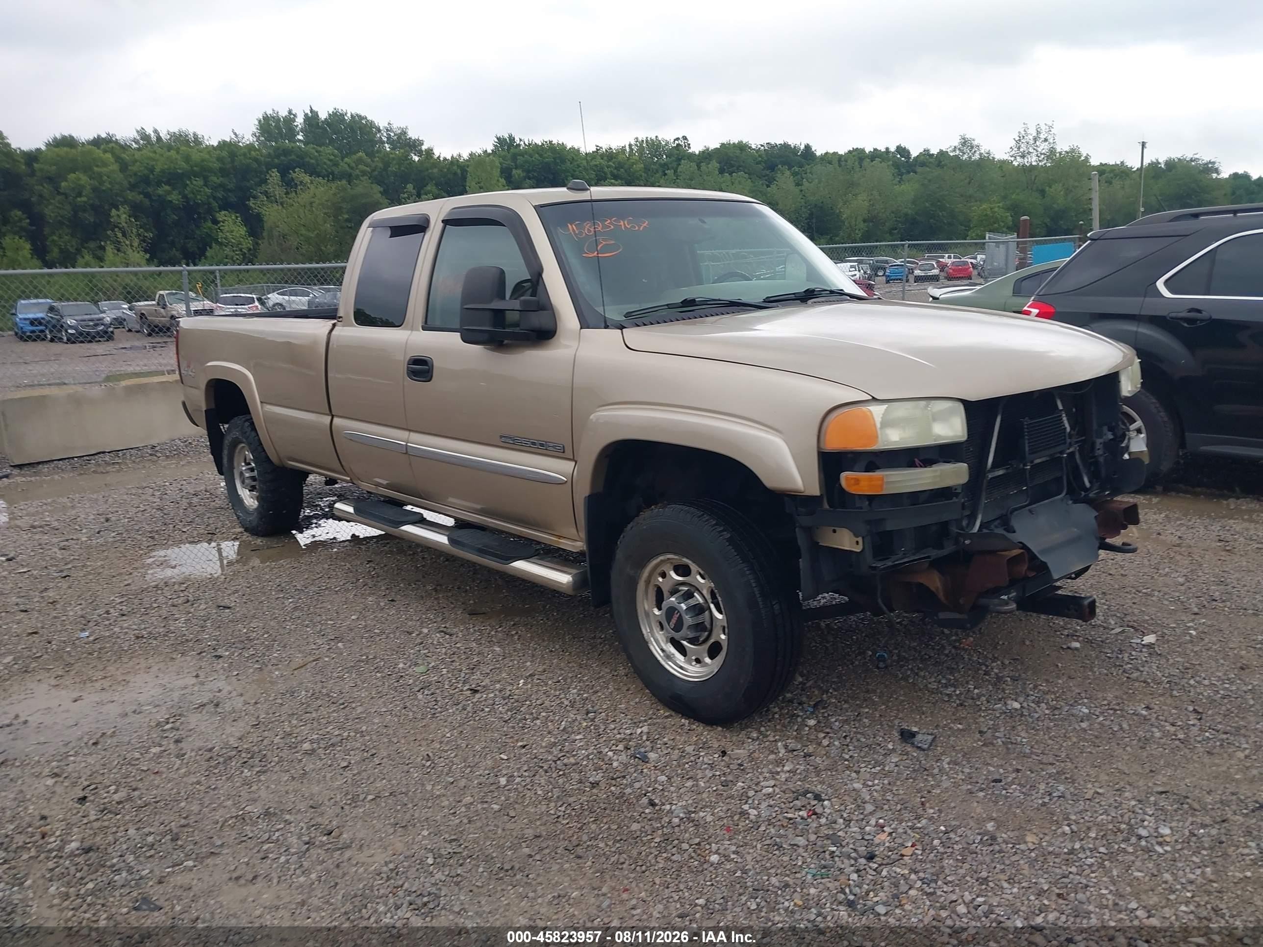 2004 Gmc Sierra 2500hd Sle Gold vin: 1GTHK29U94E172390