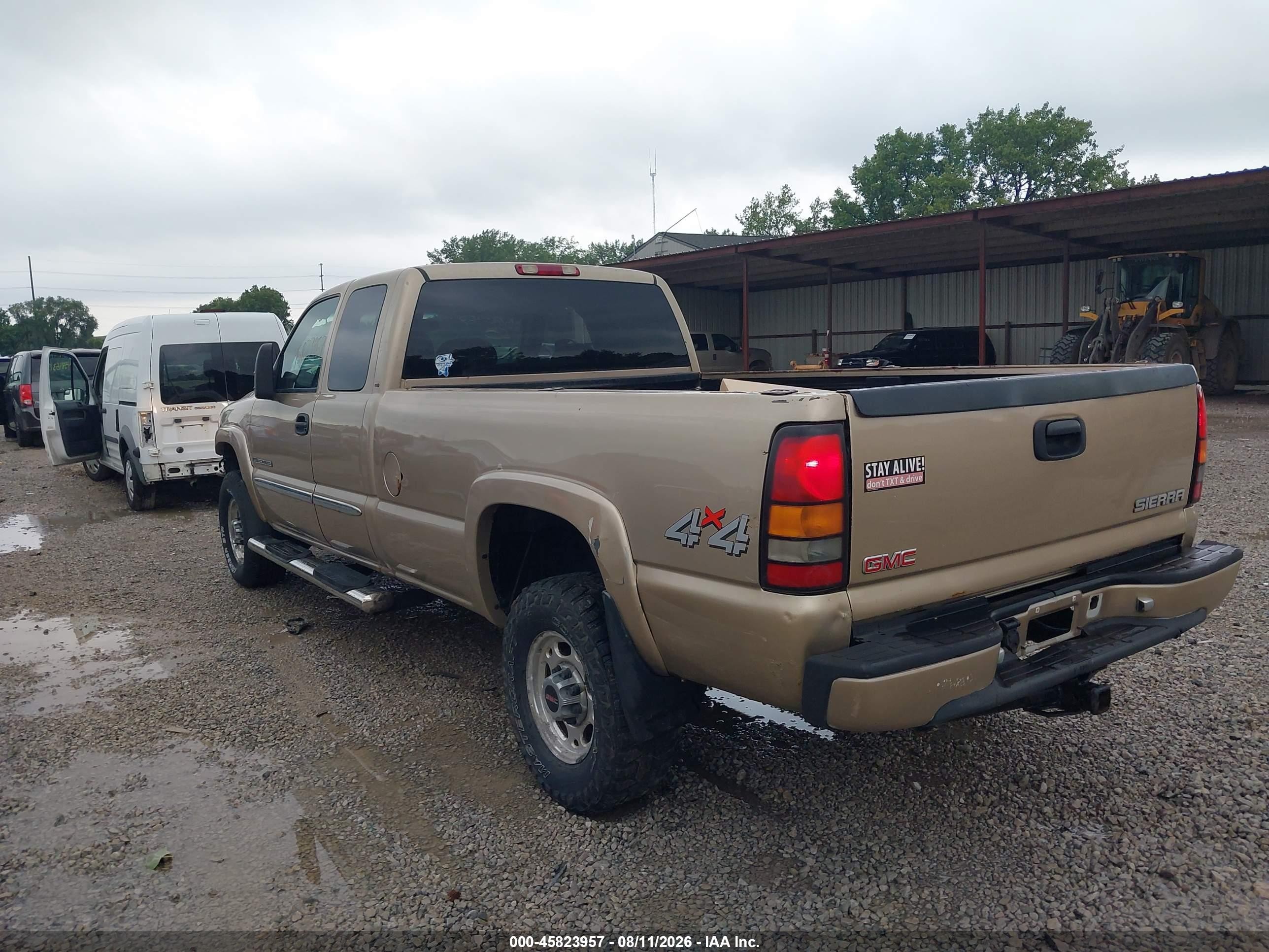 2004 Gmc Sierra 2500hd Sle Gold vin: 1GTHK29U94E172390