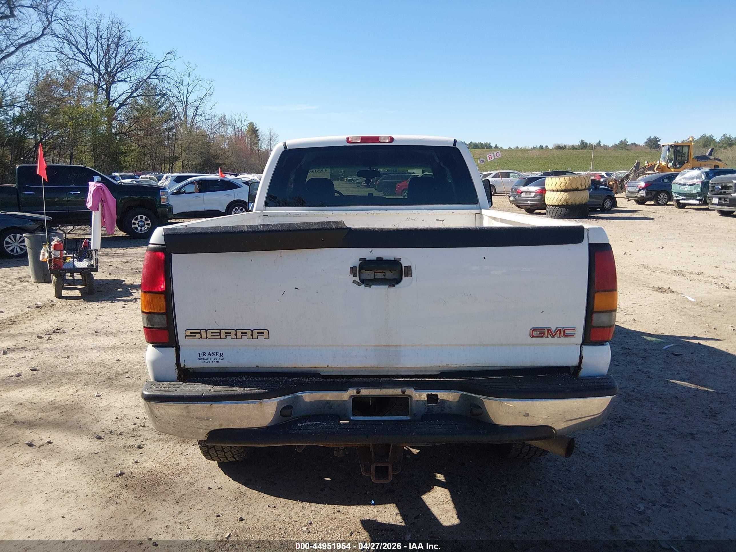 2005 Gmc Sierra 2500hd Slt White vin: 1GTHK29U95E115401