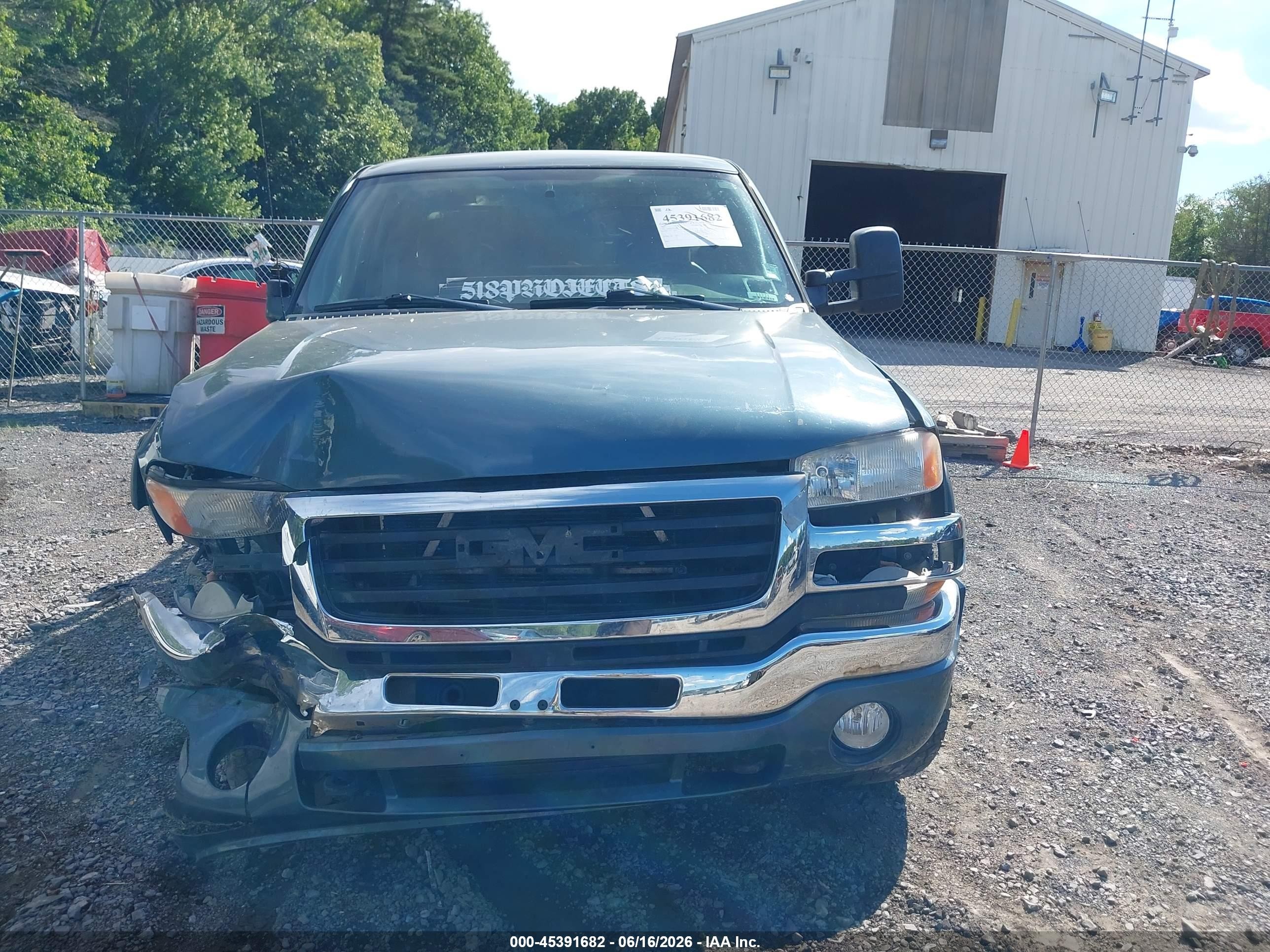 2006 Gmc Sierra 2500hd Sle1 Blue vin: 1GTHK29U96E270774