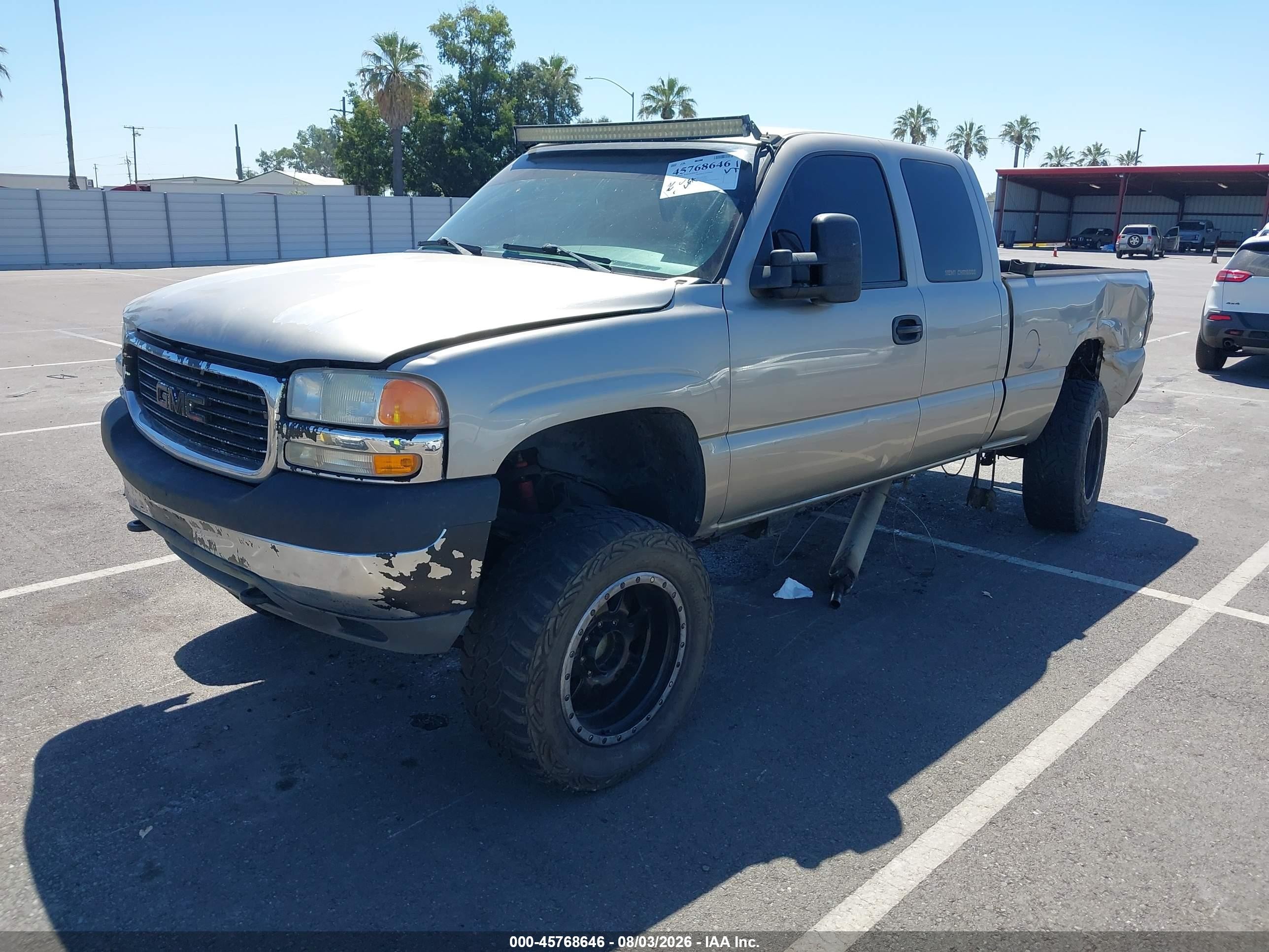 2001 Gmc Sierra 2500hd Sle Silver vin: 1GTHK29UX1E166836