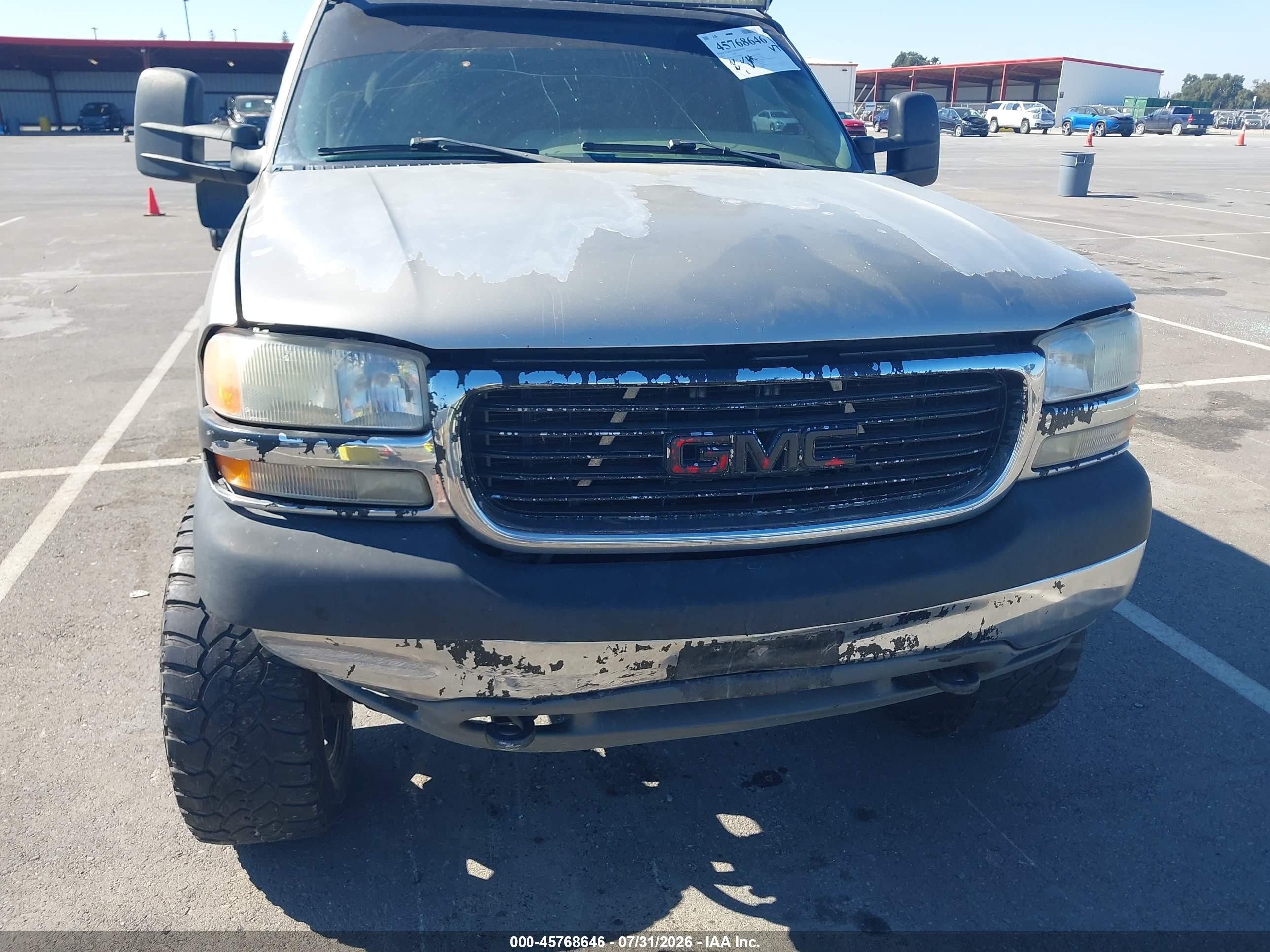 2001 Gmc Sierra 2500hd Sle Silver vin: 1GTHK29UX1E166836