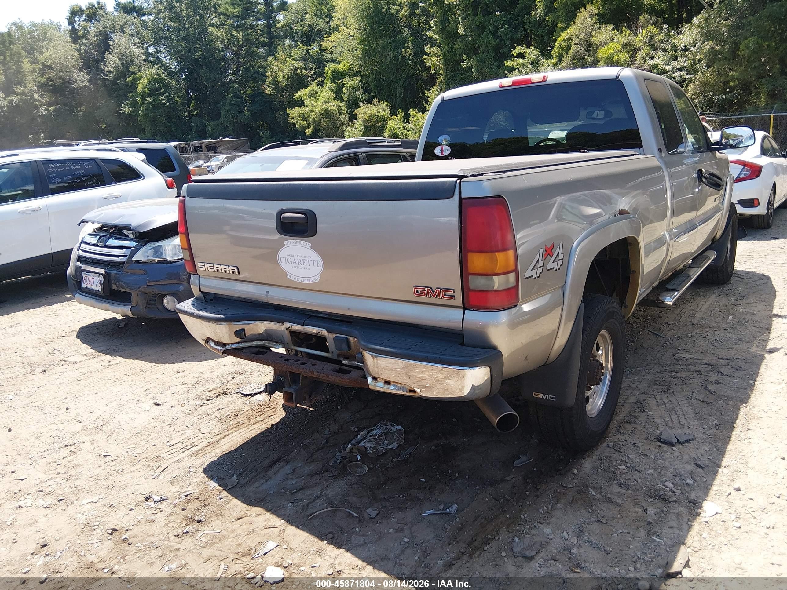 2003 Gmc Sierra 2500hd Sle Champagne vin: 1GTHK29UX3E240503