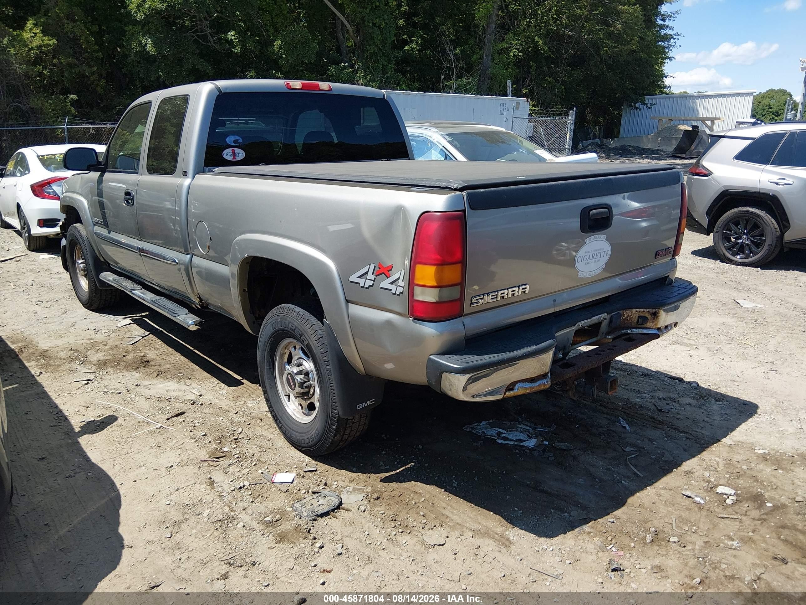 2003 Gmc Sierra 2500hd Sle Champagne vin: 1GTHK29UX3E240503