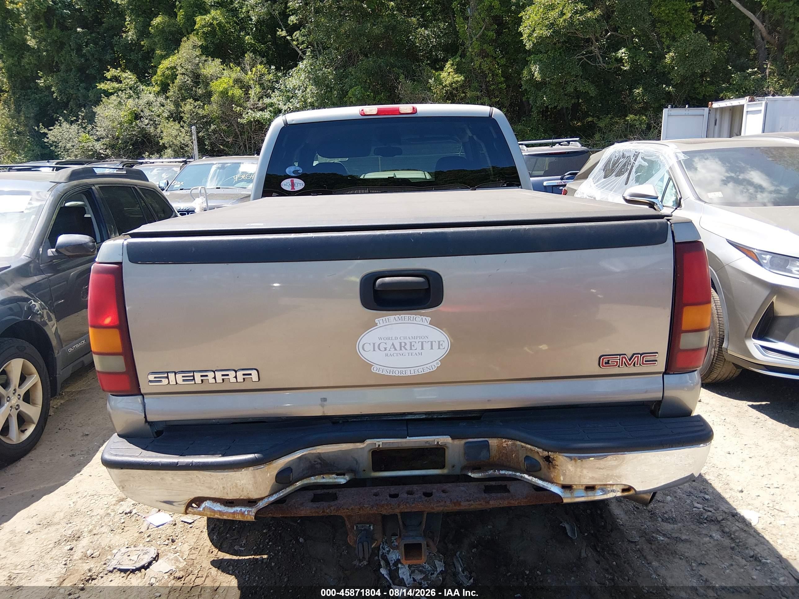 2003 Gmc Sierra 2500hd Sle Champagne vin: 1GTHK29UX3E240503