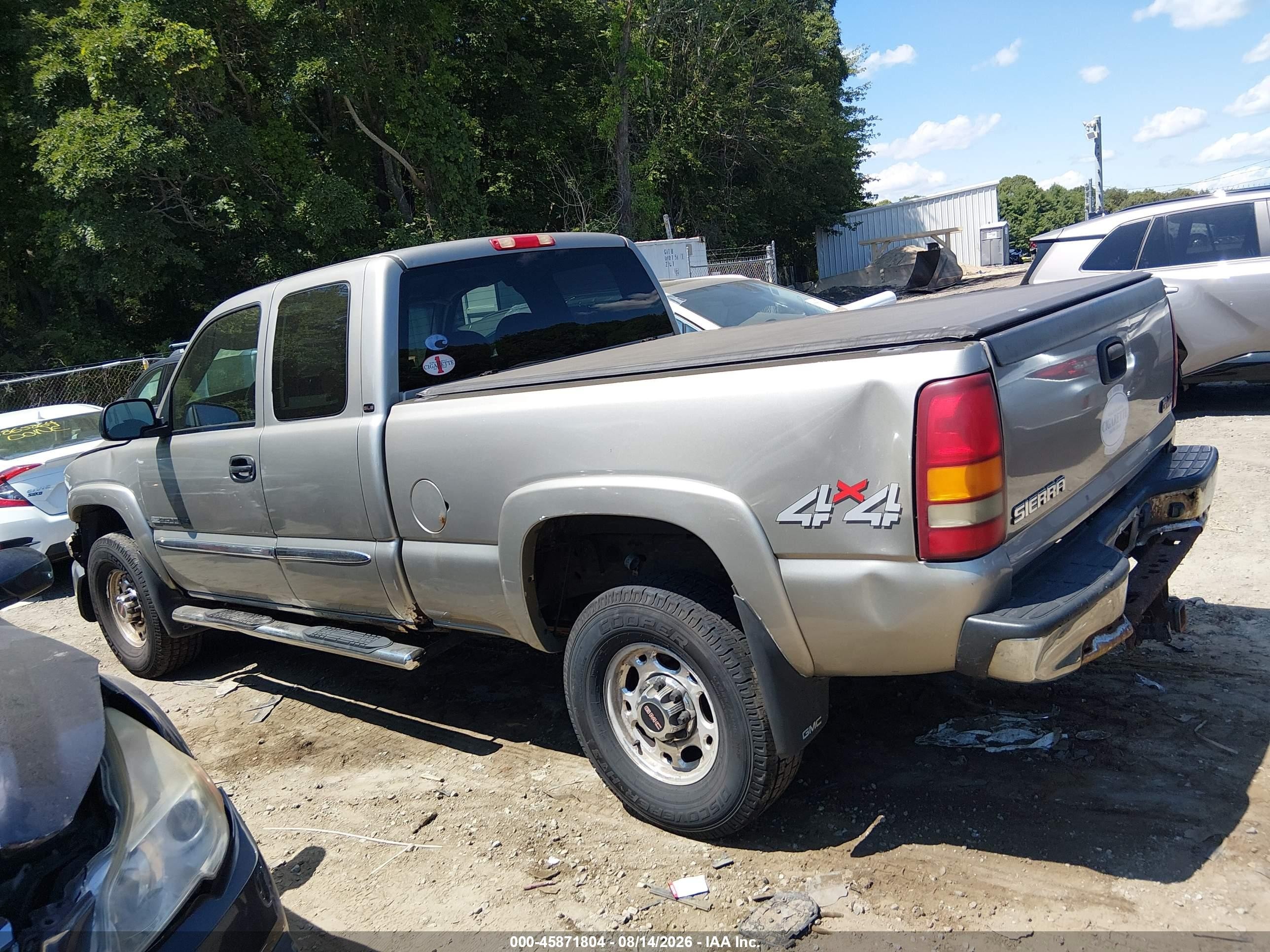 2003 Gmc Sierra 2500hd Sle Champagne vin: 1GTHK29UX3E240503