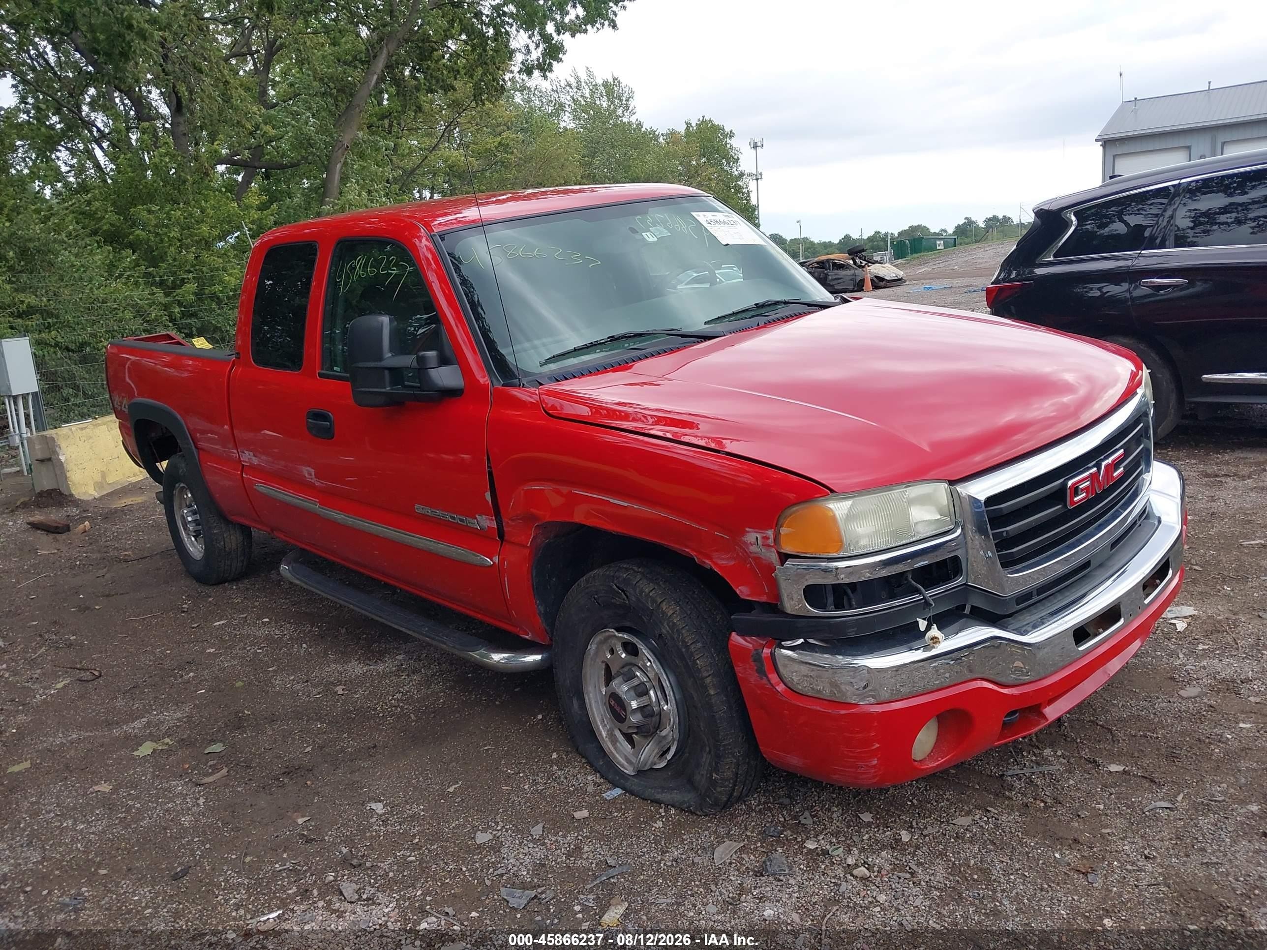 2004 Gmc Sierra 2500hd Sle Red vin: 1GTHK29UX4E330512