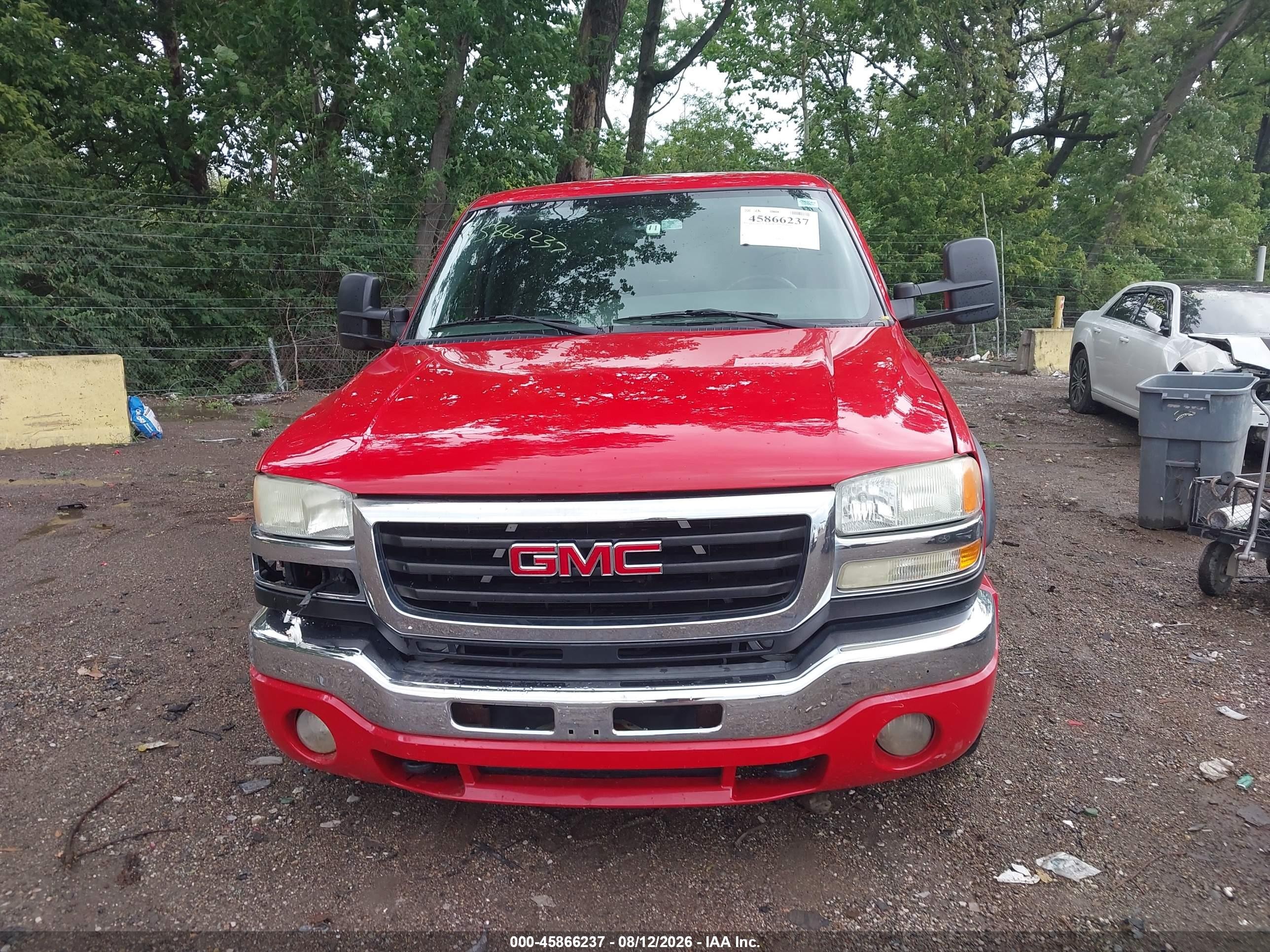 2004 Gmc Sierra 2500hd Sle Red vin: 1GTHK29UX4E330512