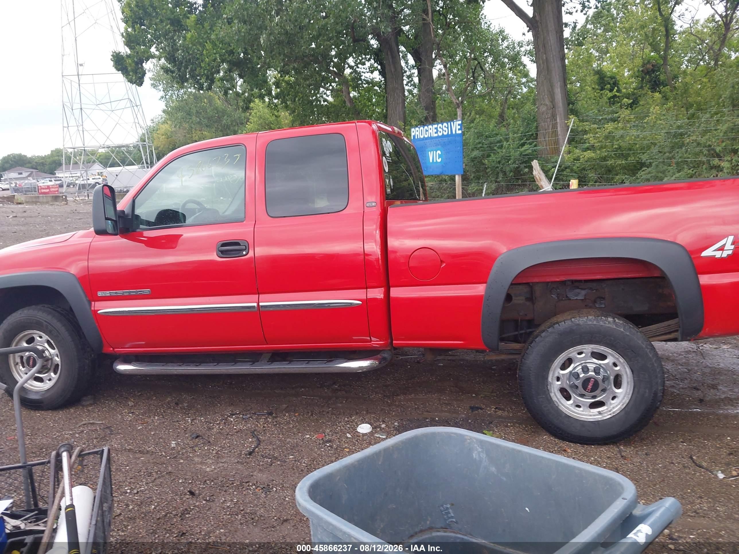 2004 Gmc Sierra 2500hd Sle Red vin: 1GTHK29UX4E330512