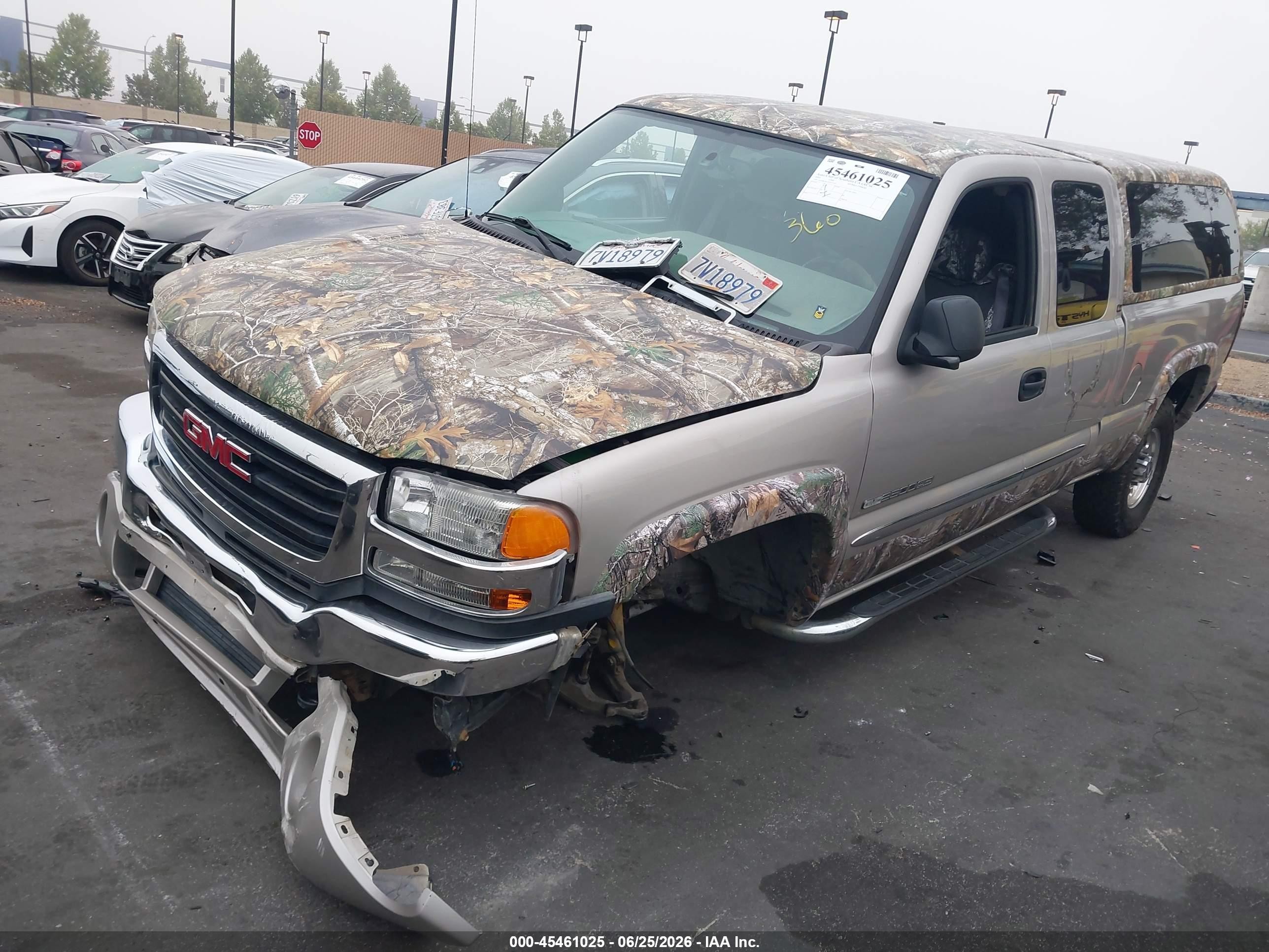 2005 Gmc Sierra 2500hd Sle Champagne vin: 1GTHK29UX5E337123