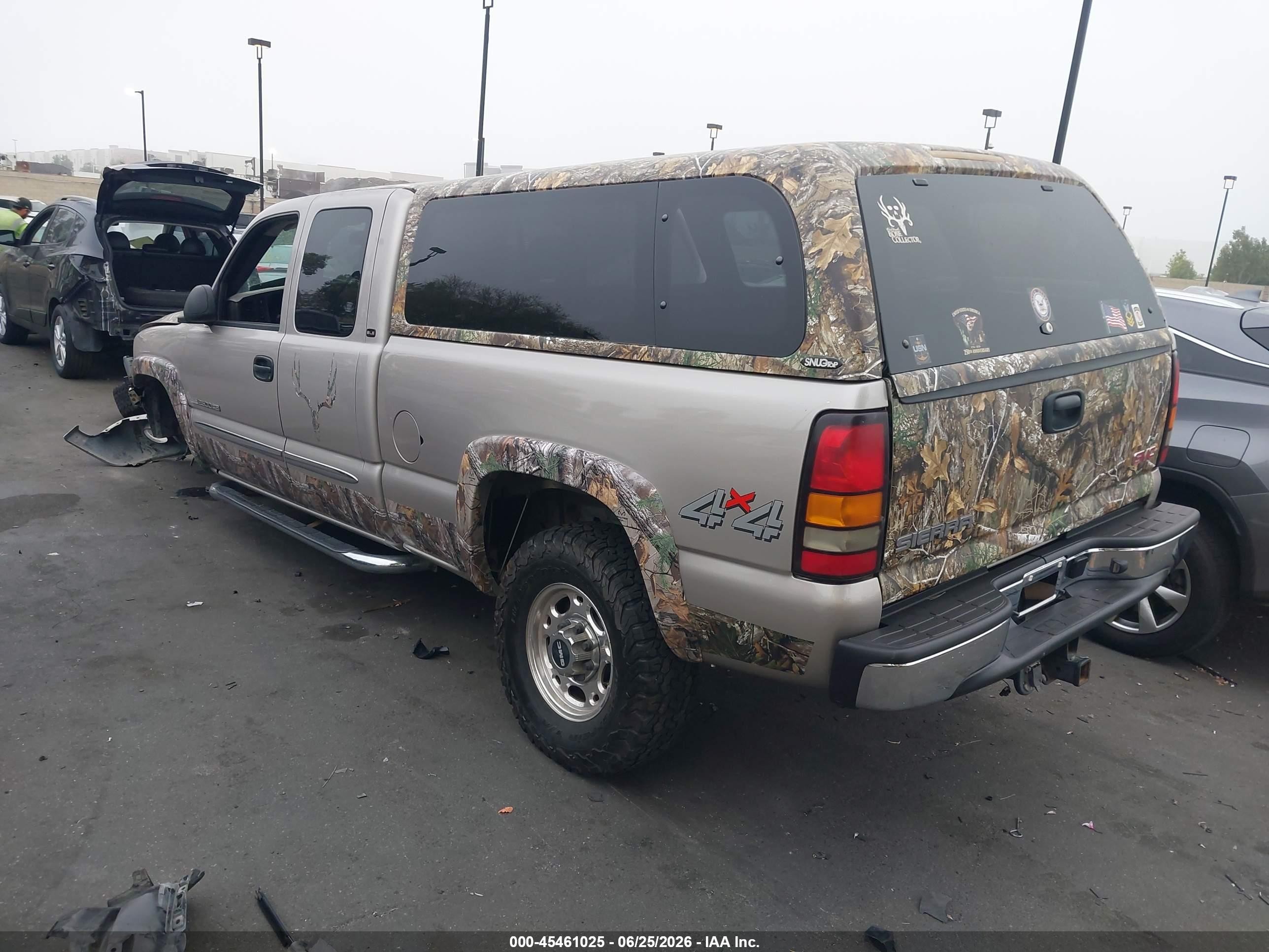 2005 Gmc Sierra 2500hd Sle Champagne vin: 1GTHK29UX5E337123