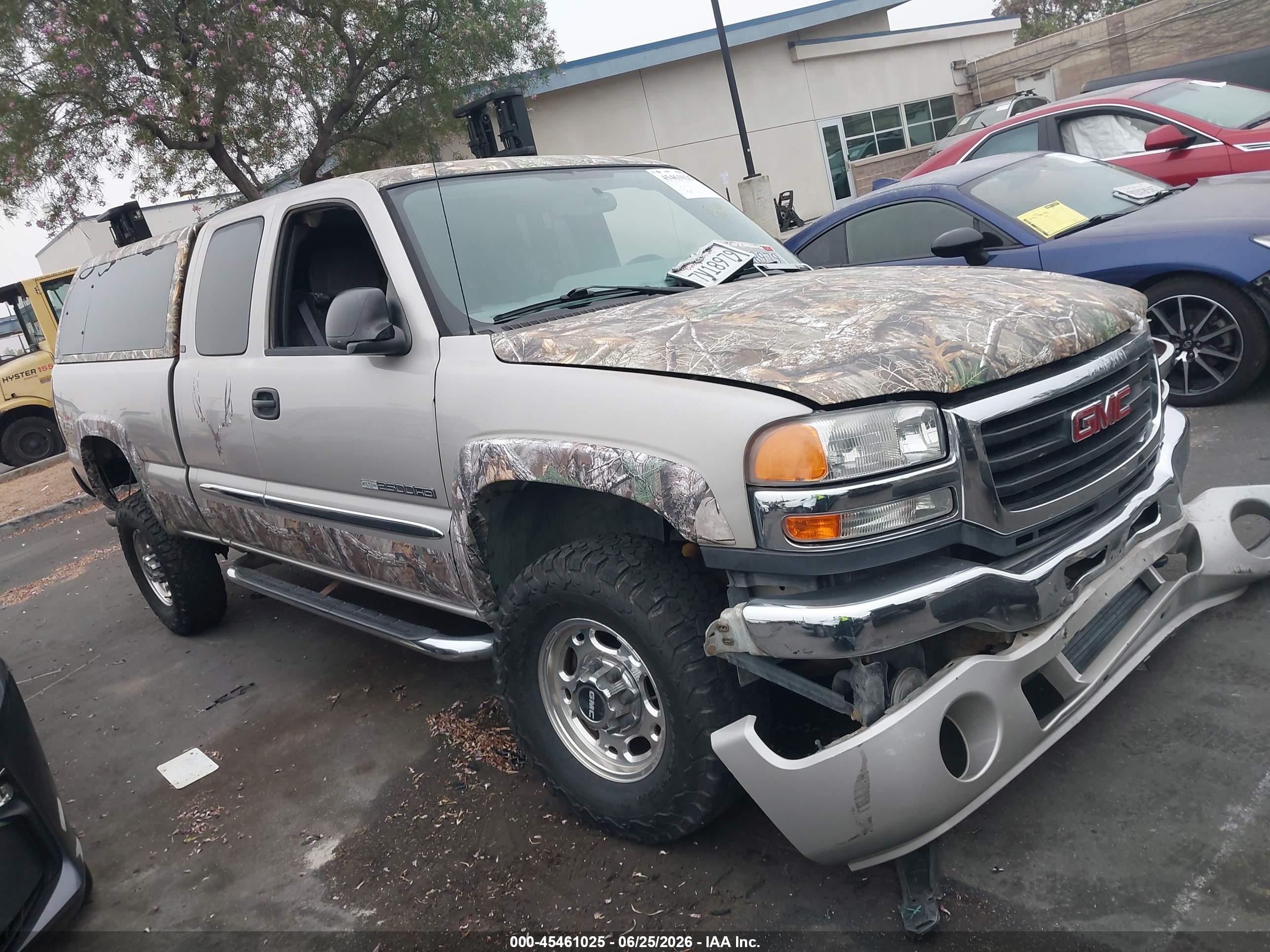 2005 Gmc Sierra 2500hd Sle Champagne vin: 1GTHK29UX5E337123