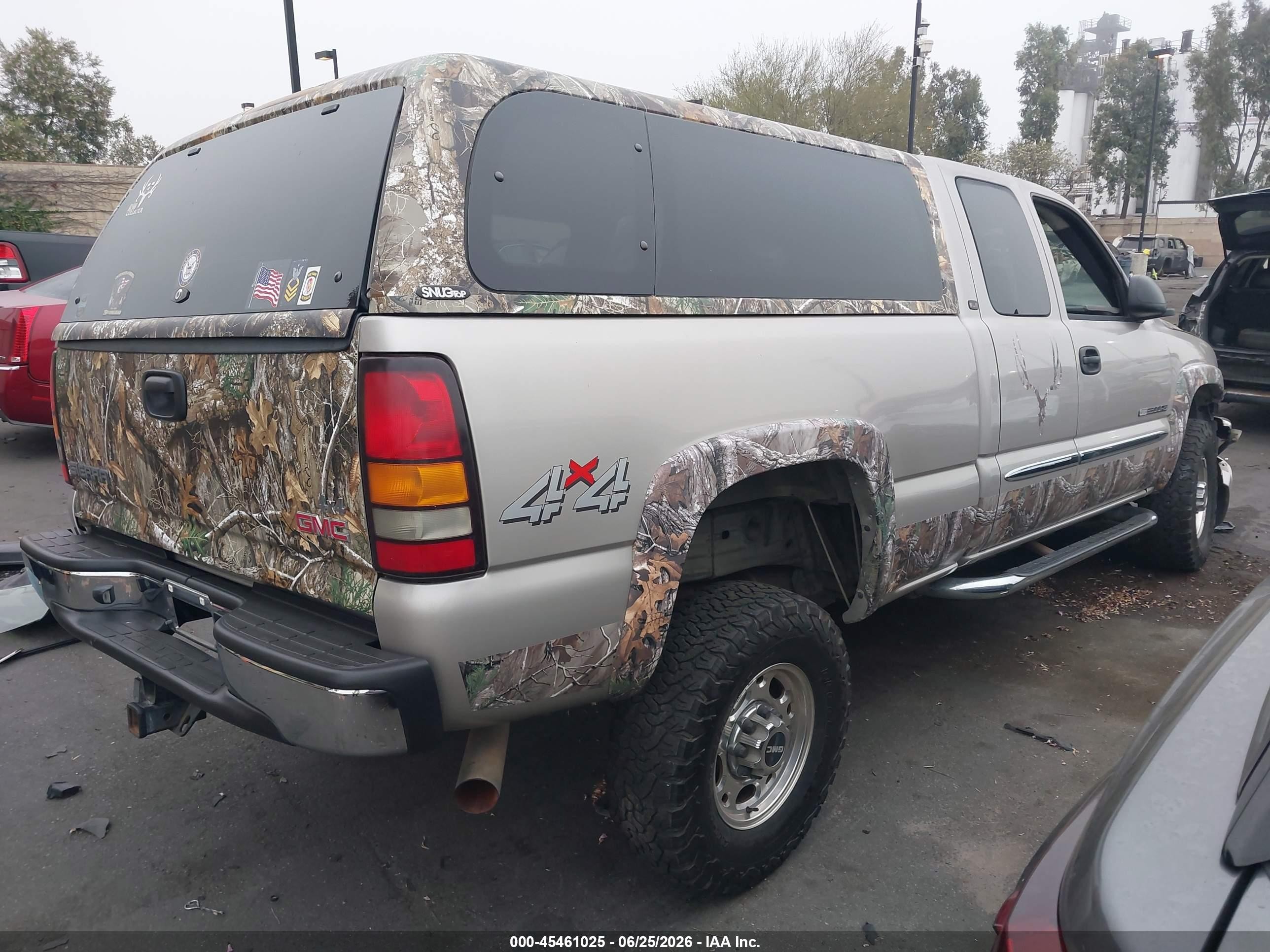 2005 Gmc Sierra 2500hd Sle Champagne vin: 1GTHK29UX5E337123