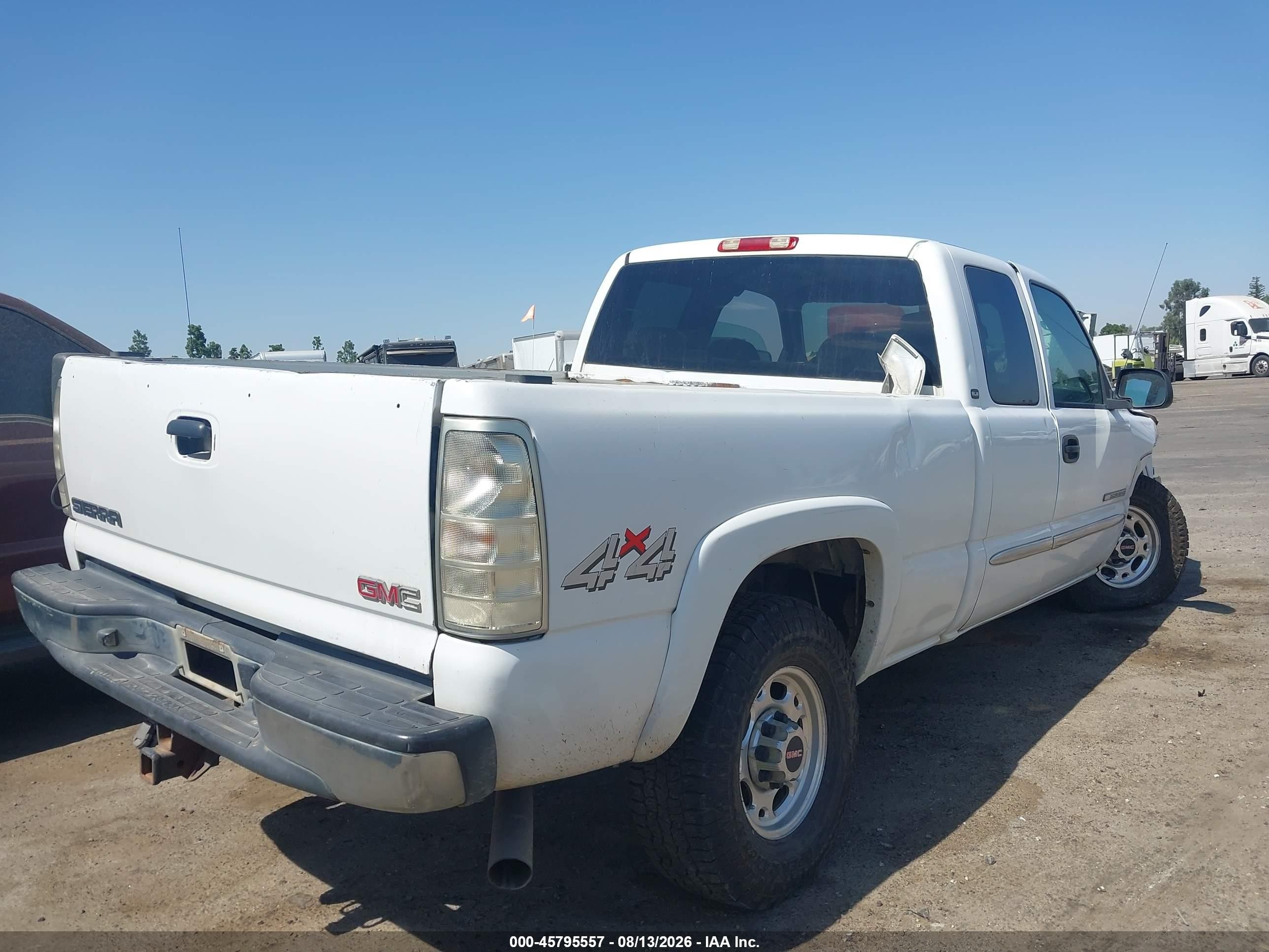 2006 Gmc Sierra 2500hd Sle1 Белый vin: 1GTHK29UX6E247228
